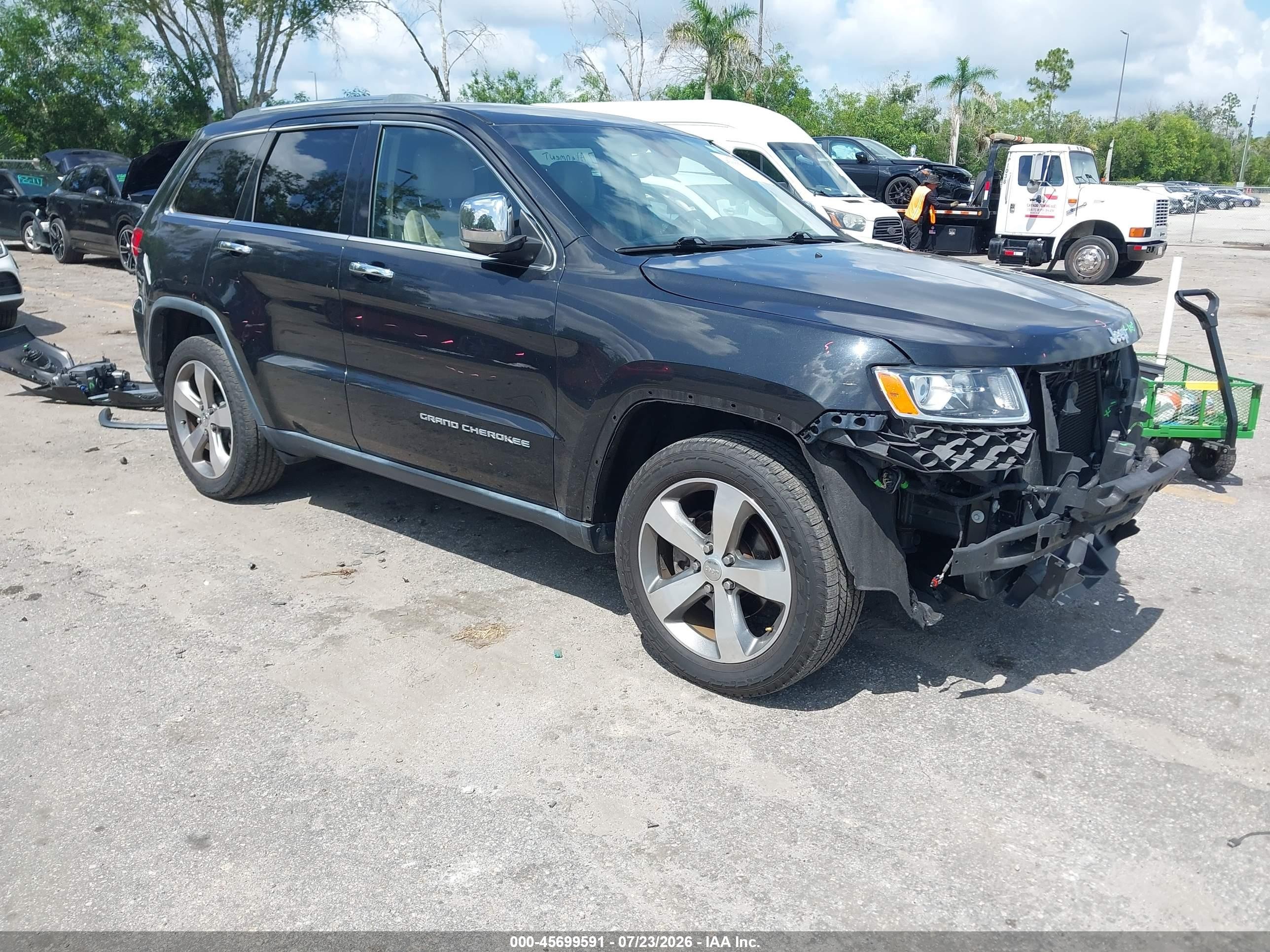 2015 Jeep Grand Cherokee Limited Black vin: 1C4RJEBG5FC872628