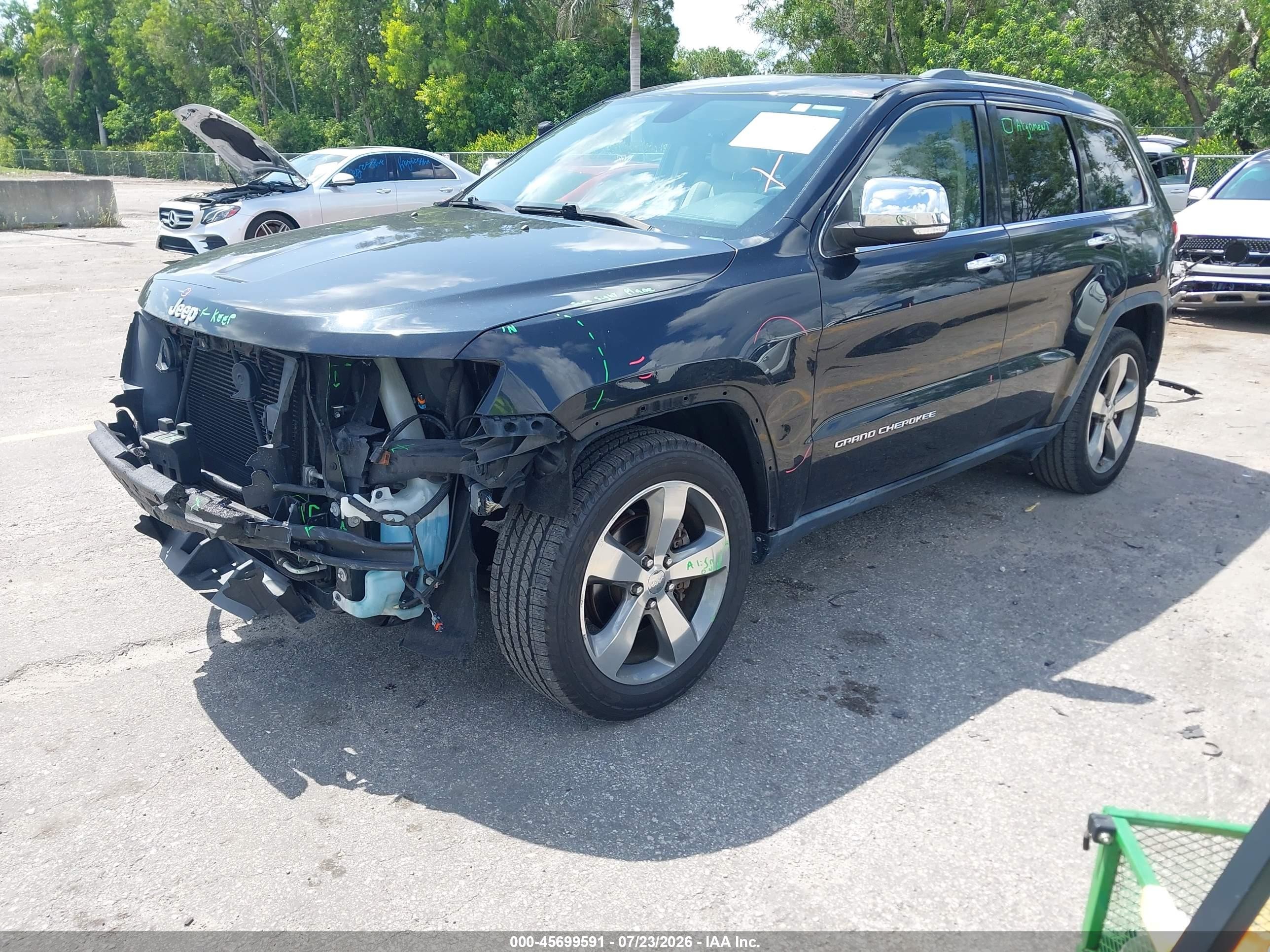 2015 Jeep Grand Cherokee Limited Black vin: 1C4RJEBG5FC872628