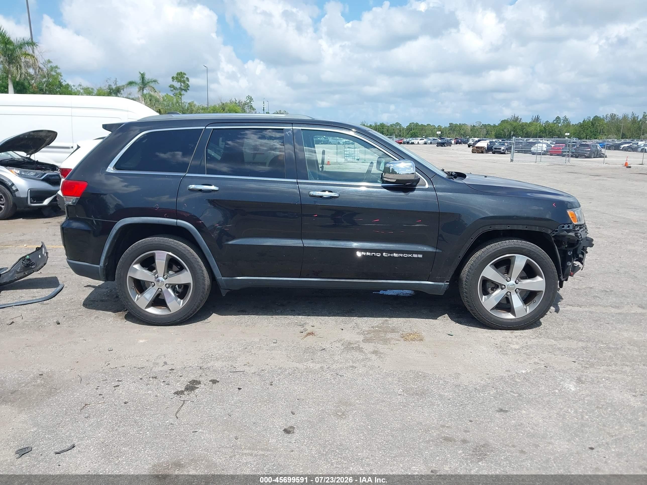 2015 Jeep Grand Cherokee Limited Black vin: 1C4RJEBG5FC872628