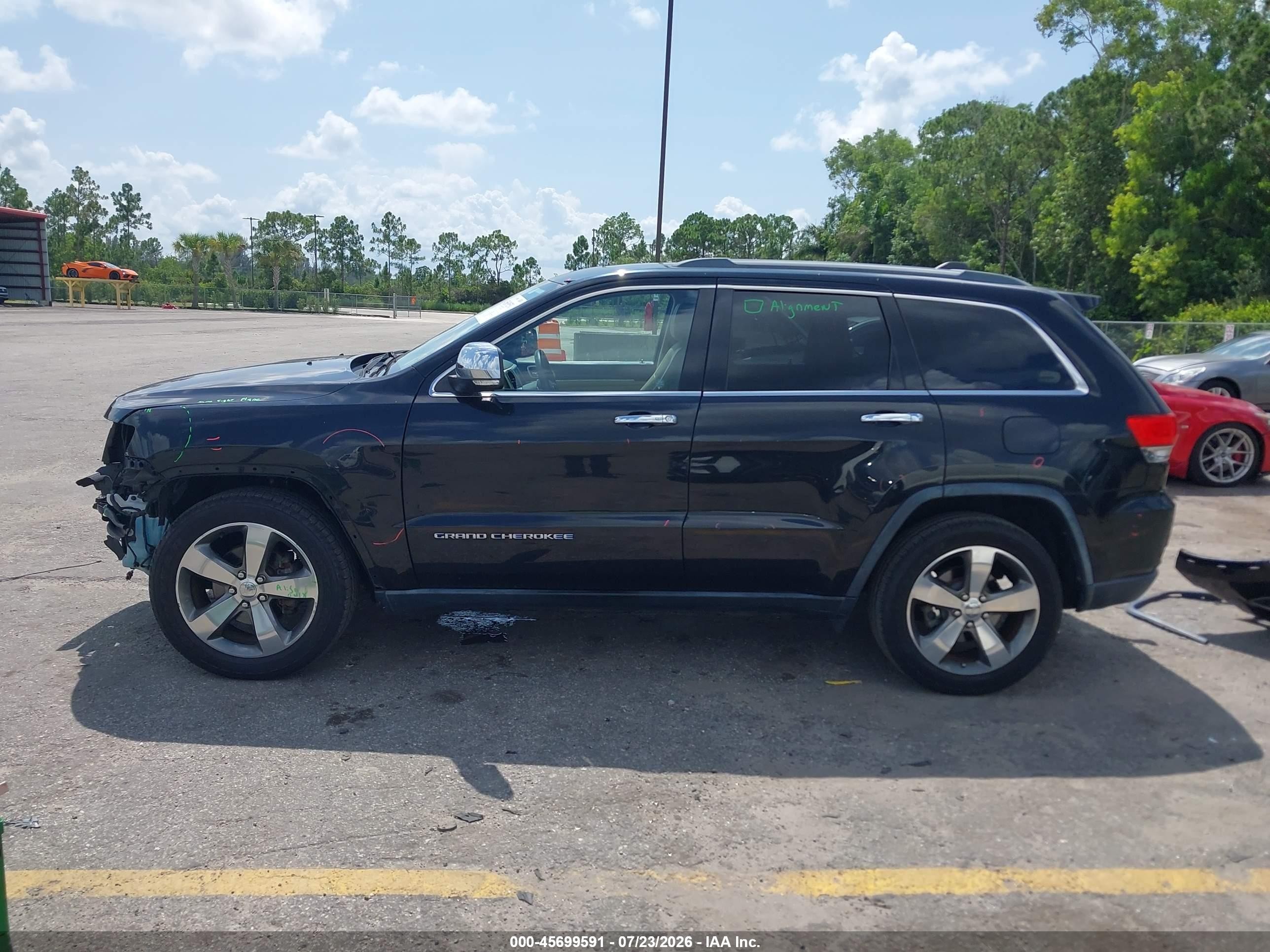 2015 Jeep Grand Cherokee Limited Black vin: 1C4RJEBG5FC872628