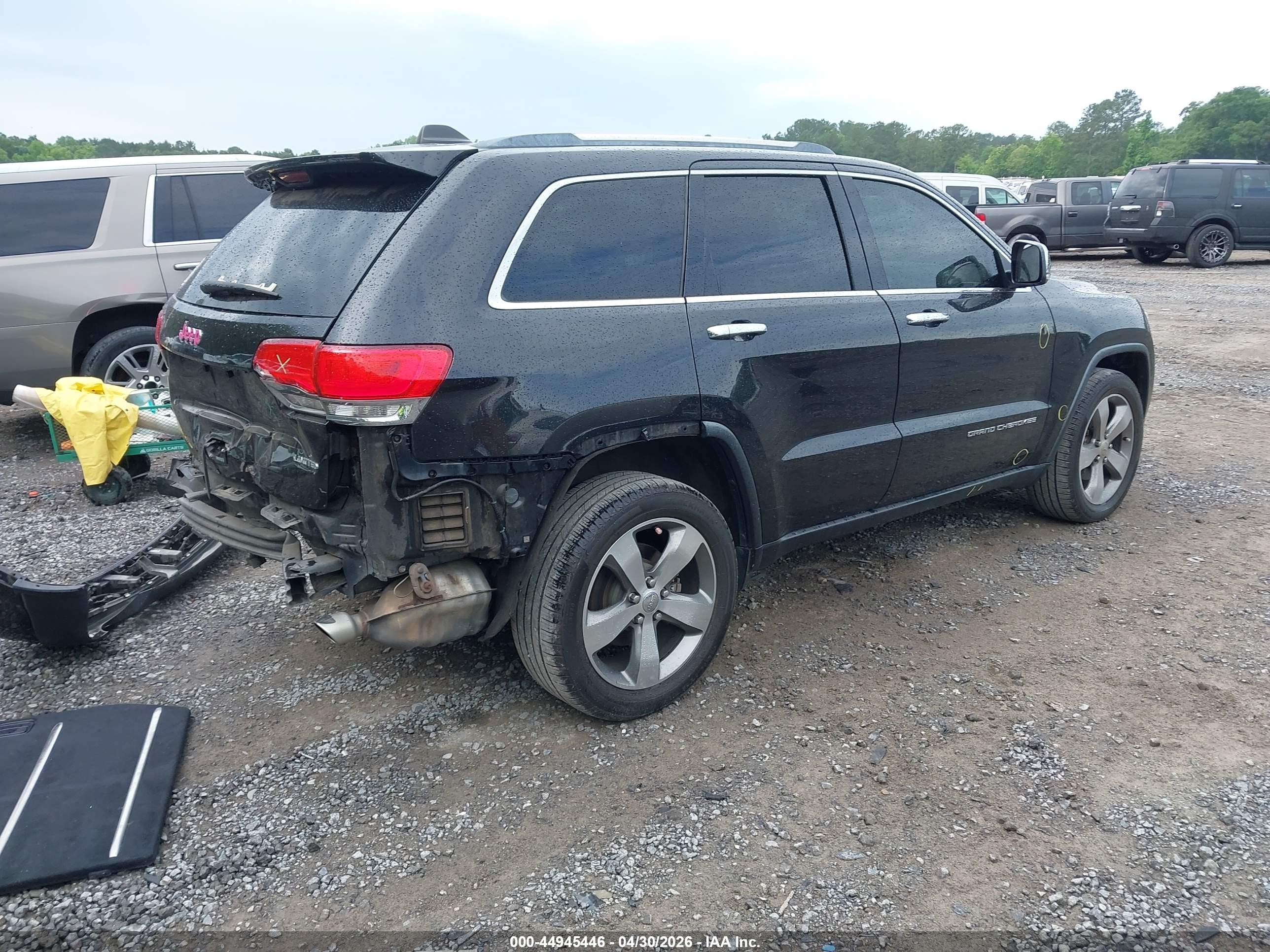 2015 Jeep Grand Cherokee Limited Черный vin: 1C4RJEBG5FC957484