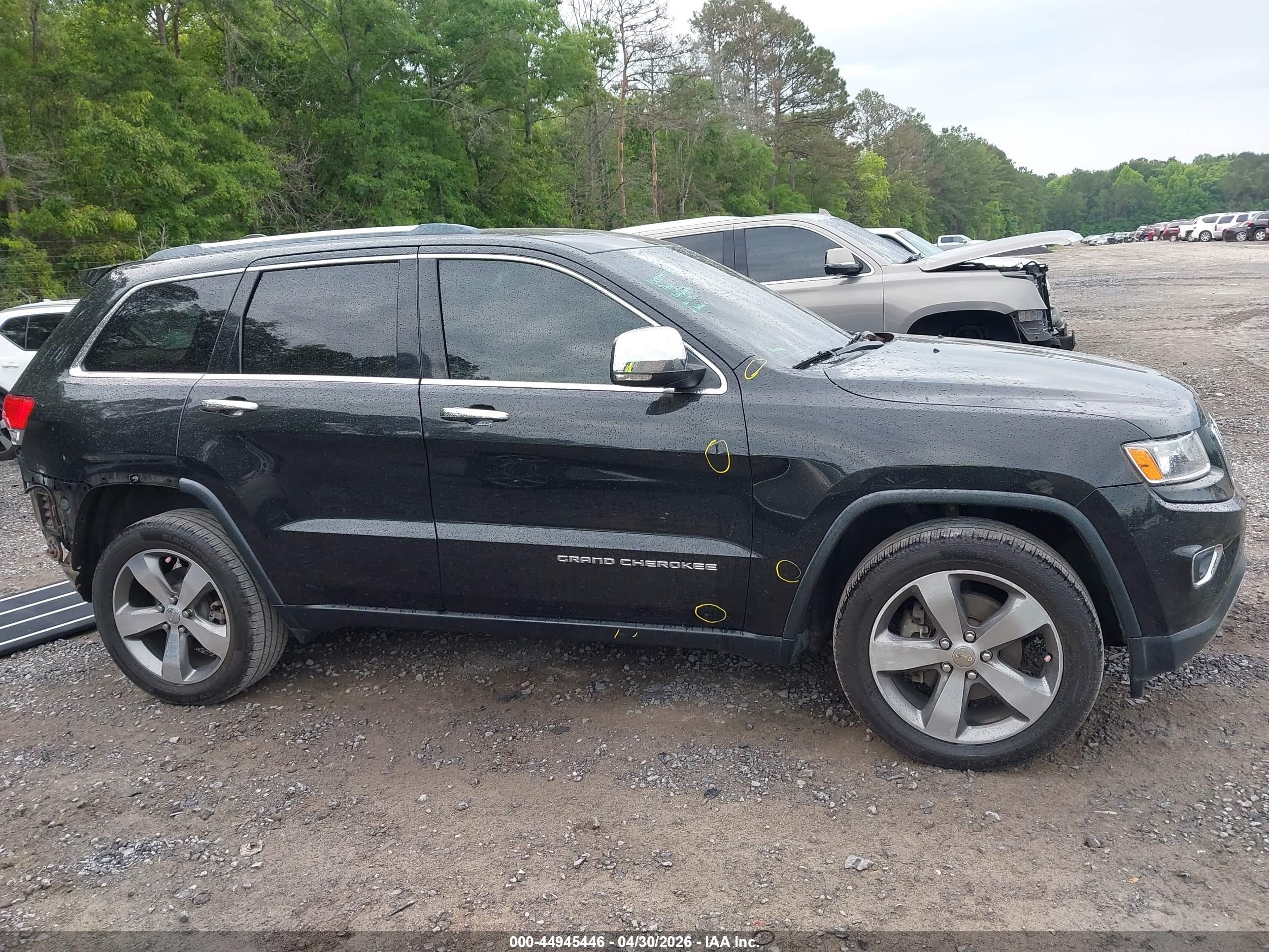 2015 Jeep Grand Cherokee Limited Черный vin: 1C4RJEBG5FC957484