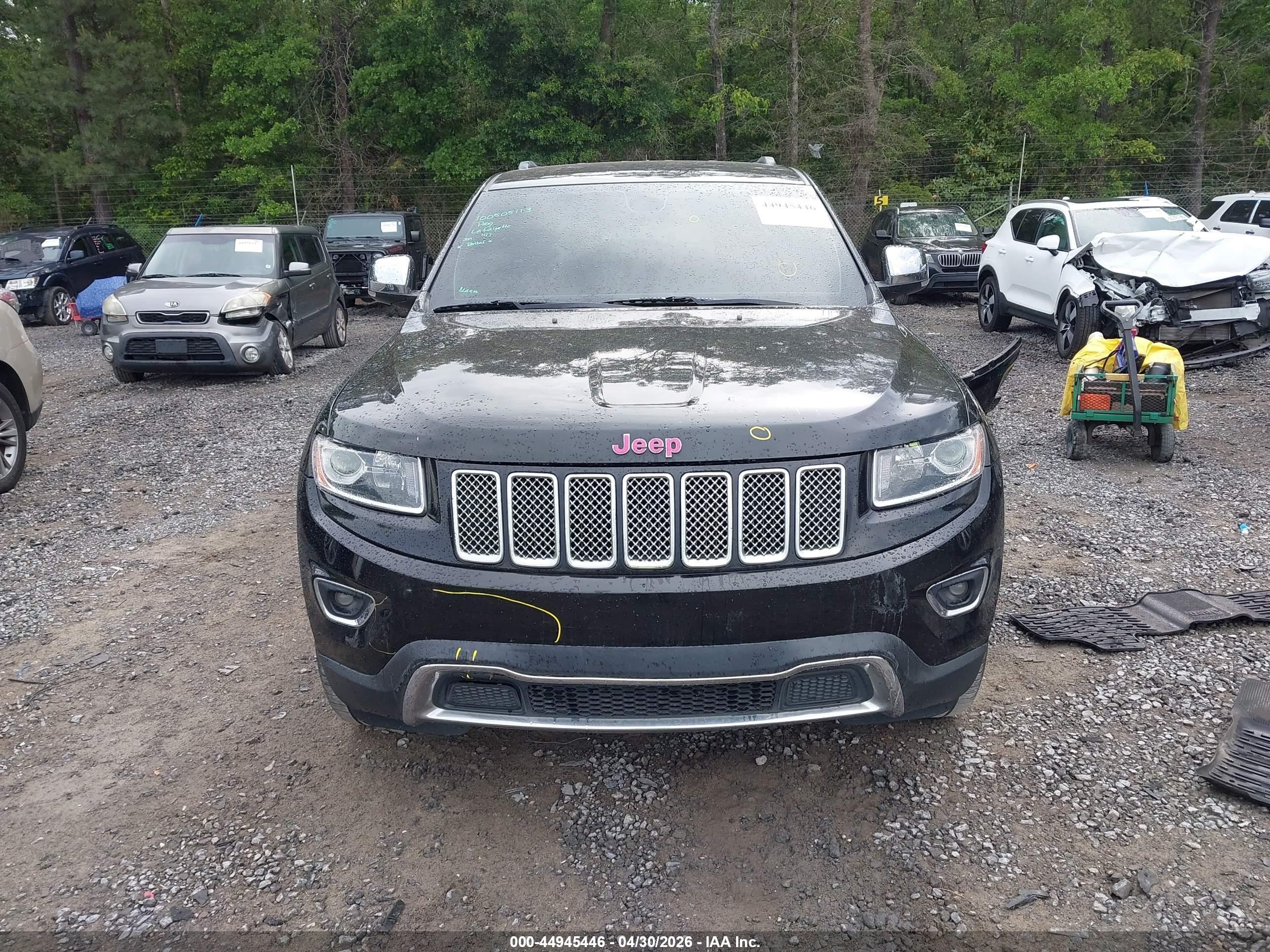2015 Jeep Grand Cherokee Limited Черный vin: 1C4RJEBG5FC957484