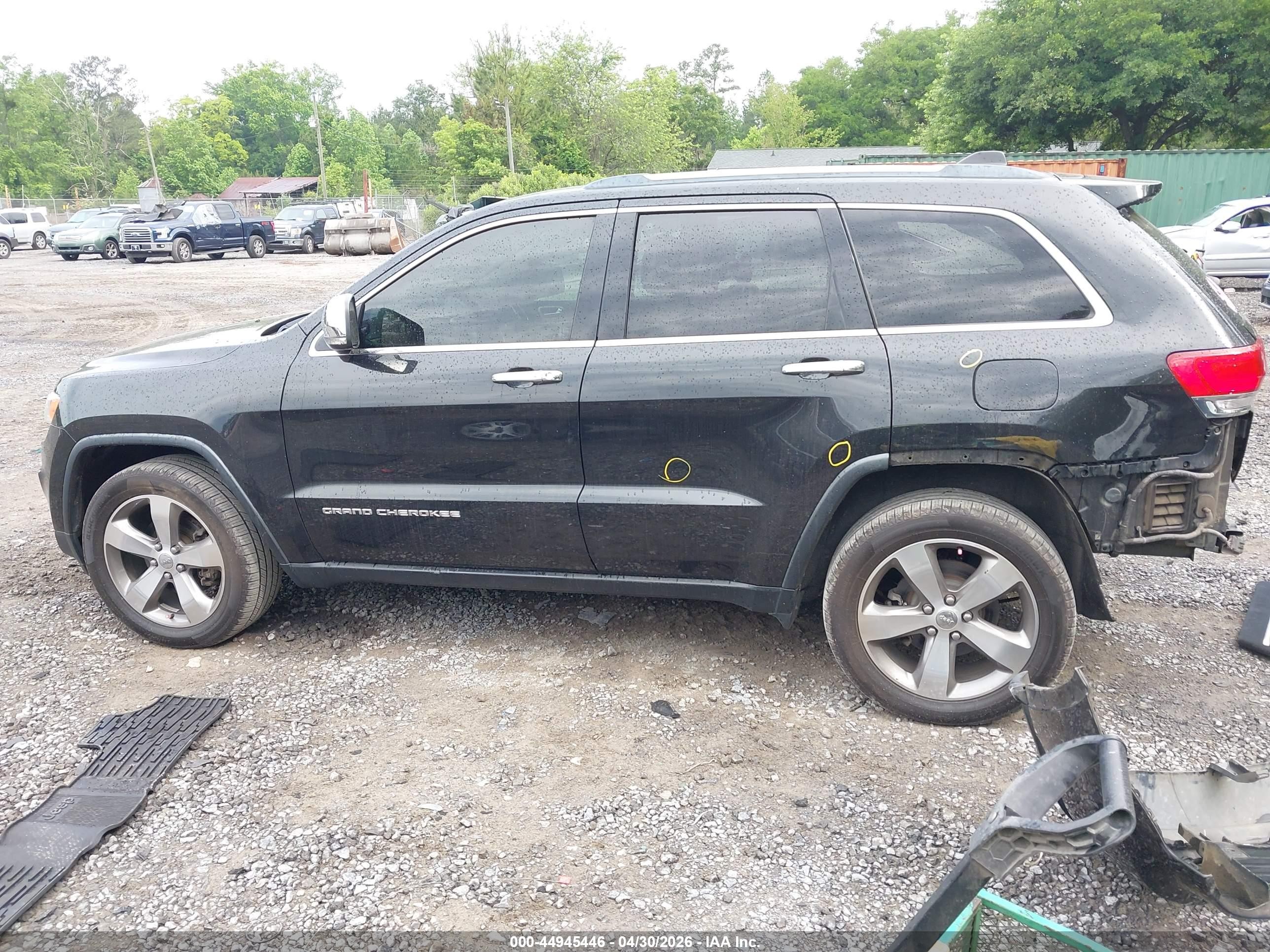 2015 Jeep Grand Cherokee Limited Черный vin: 1C4RJEBG5FC957484