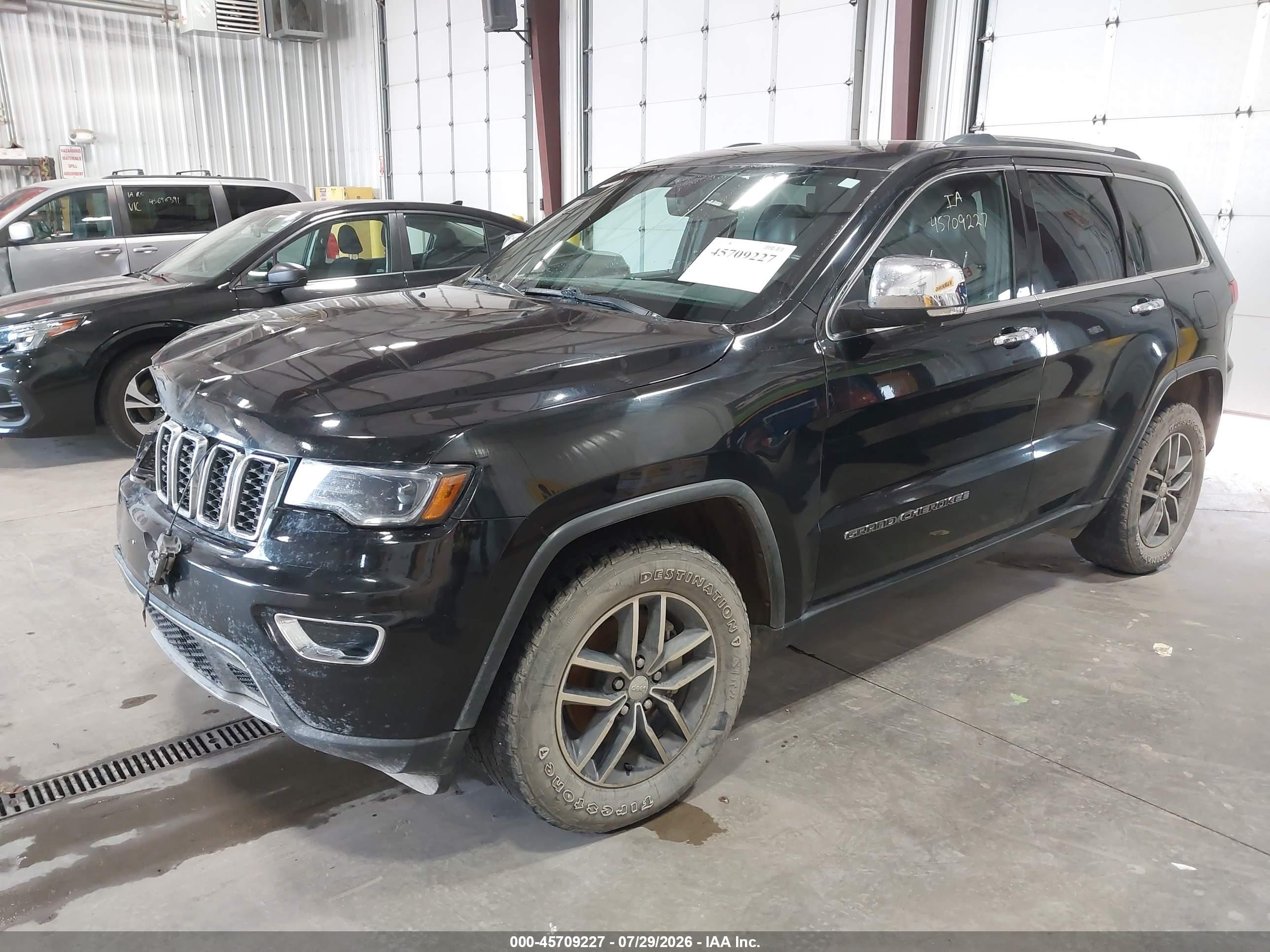 2017 Jeep Grand Cherokee Limited Black vin: 1C4RJEBG5HC779675