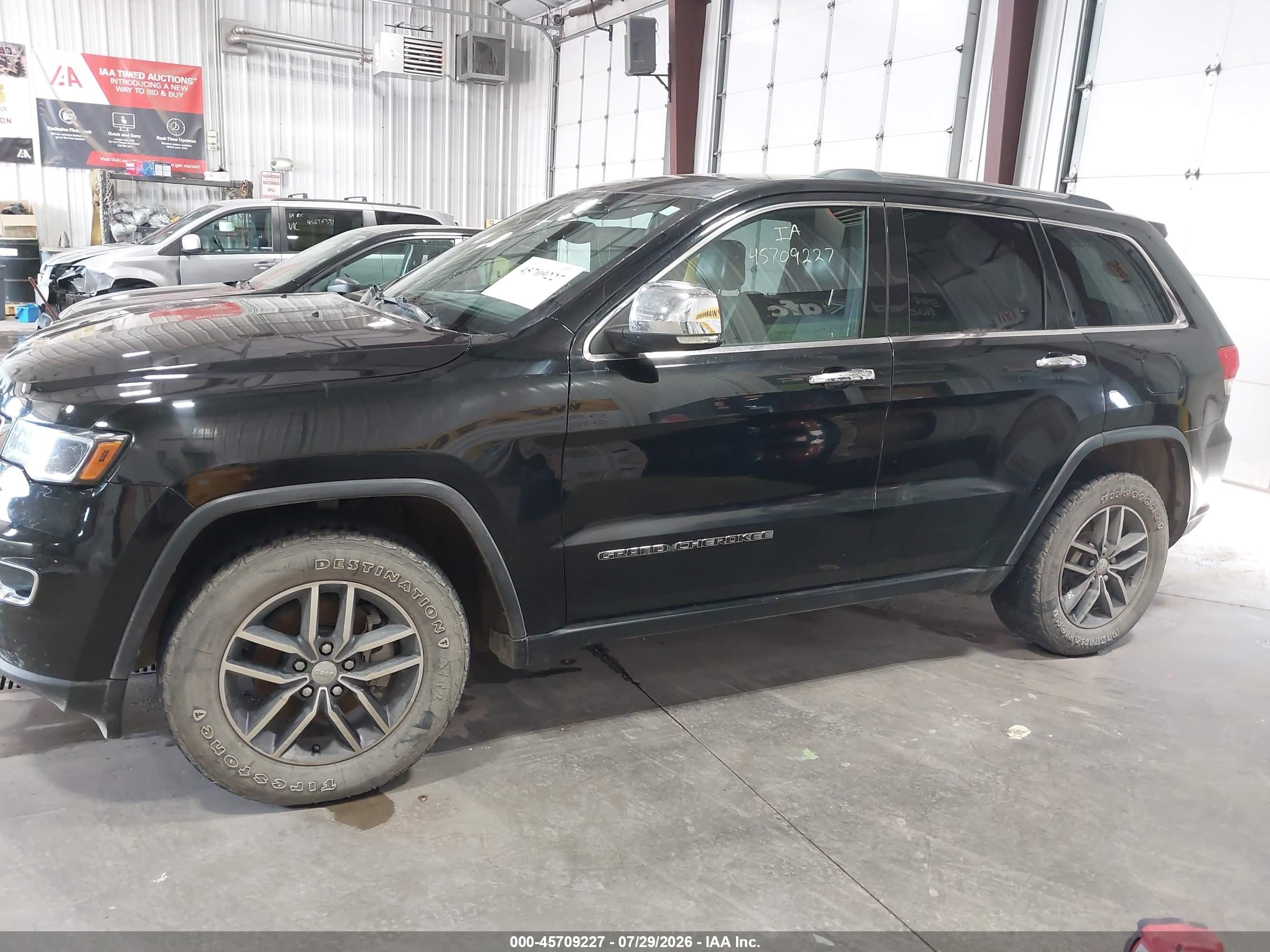 2017 Jeep Grand Cherokee Limited Black vin: 1C4RJEBG5HC779675