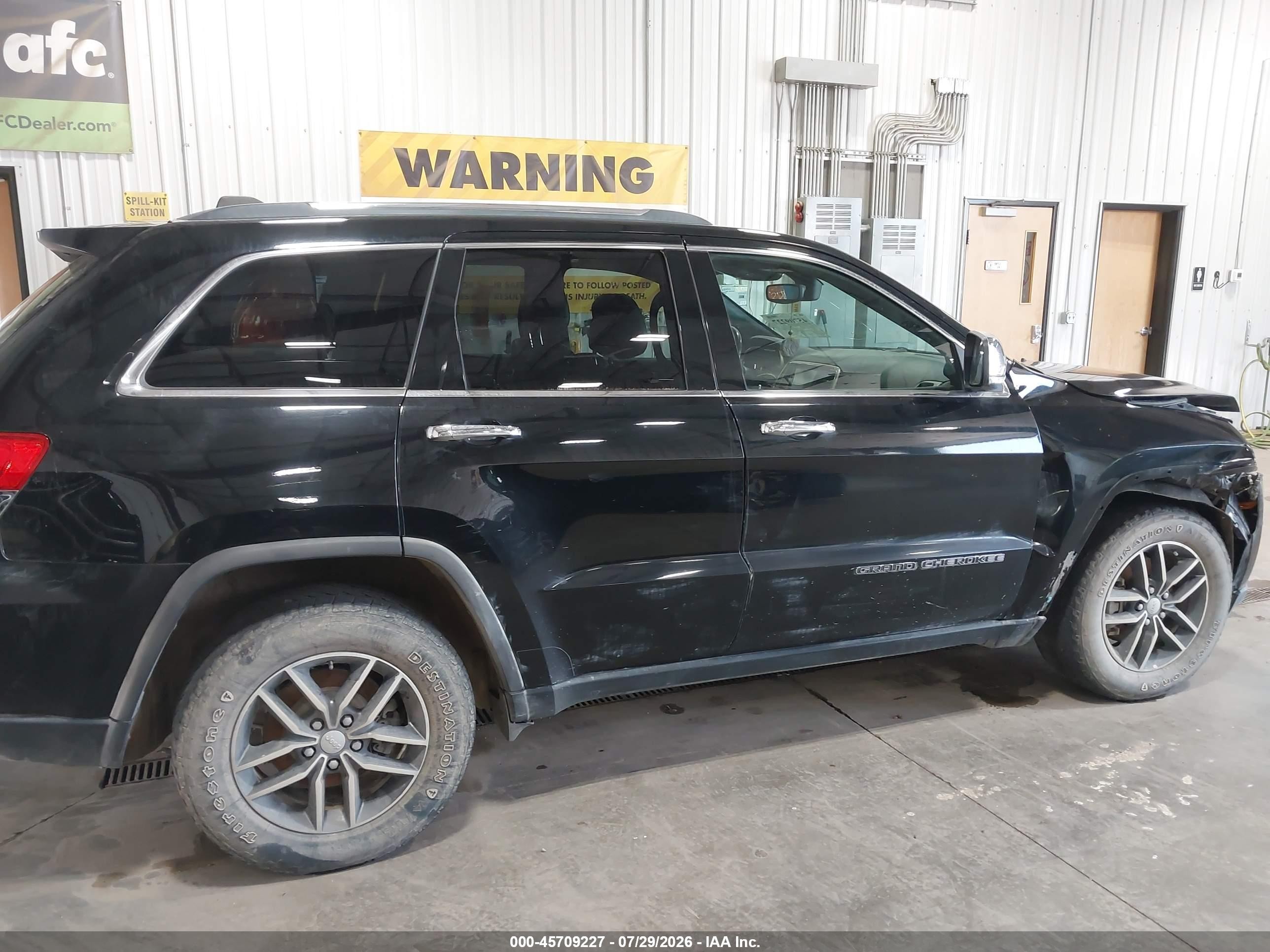 2017 Jeep Grand Cherokee Limited Black vin: 1C4RJEBG5HC779675