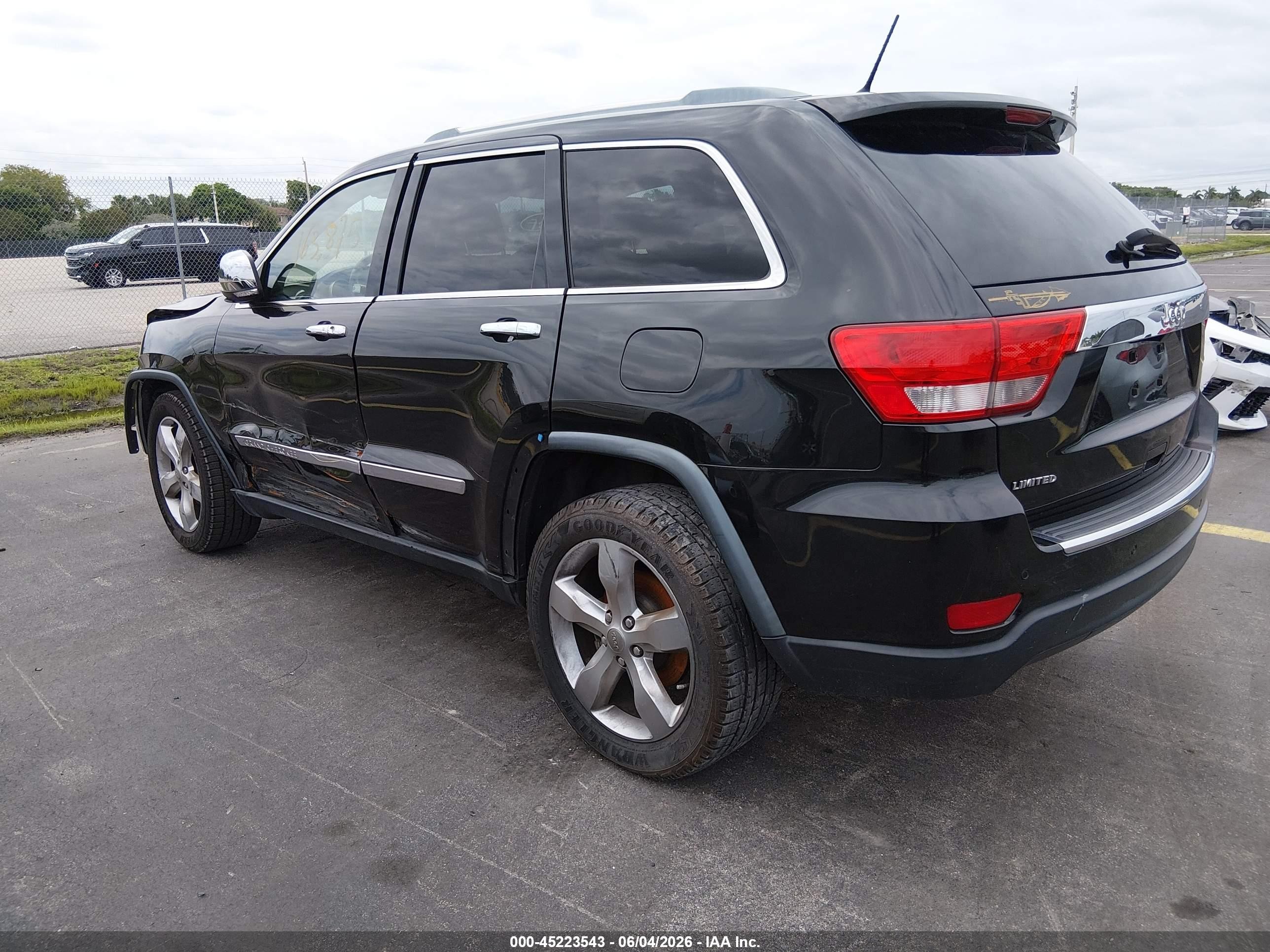 2013 Jeep Grand Cherokee Limited Black vin: 1C4RJEBG6DC546298