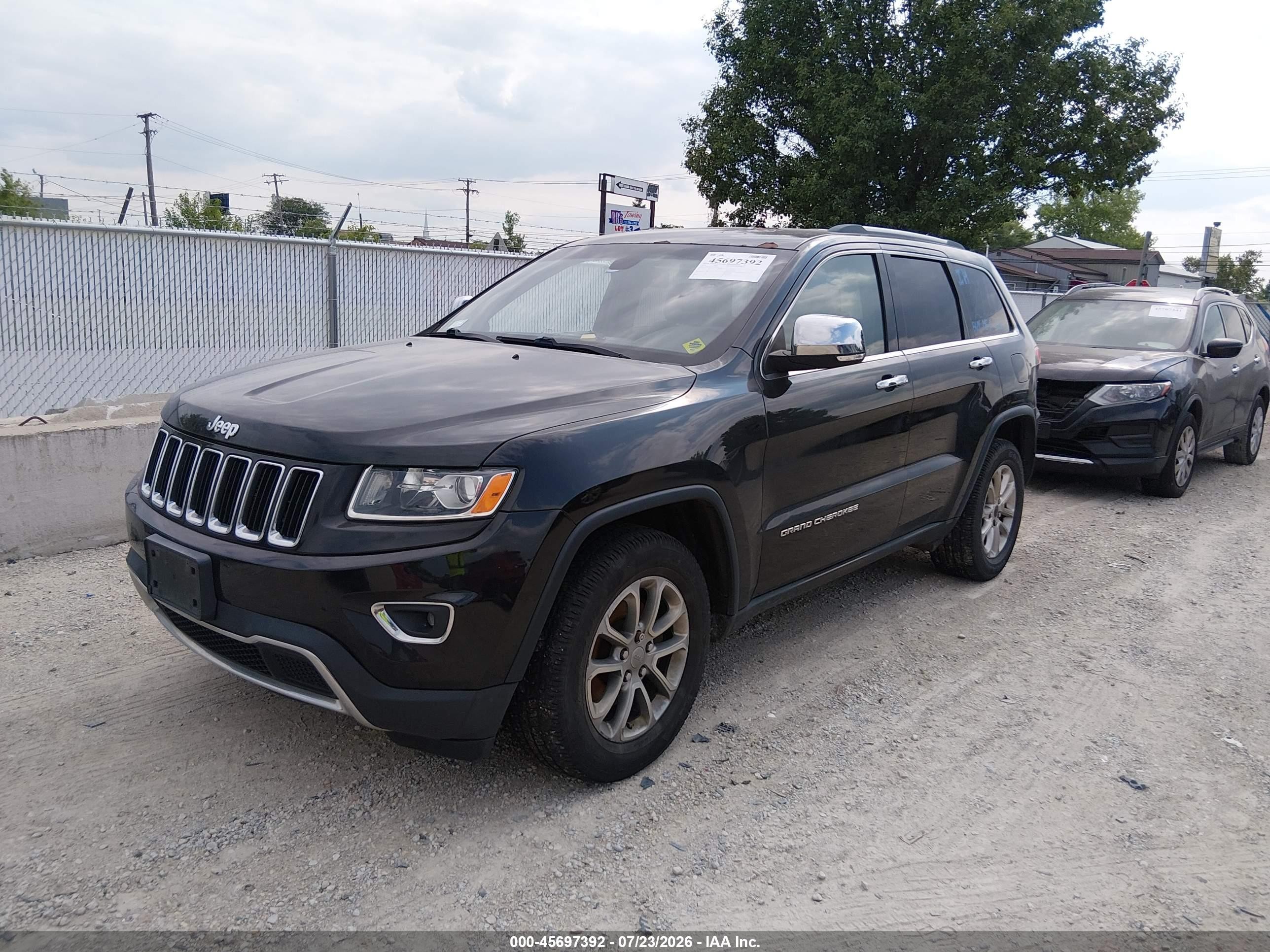 2014 Jeep Grand Cherokee Limited Black vin: 1C4RJEBG6EC180036