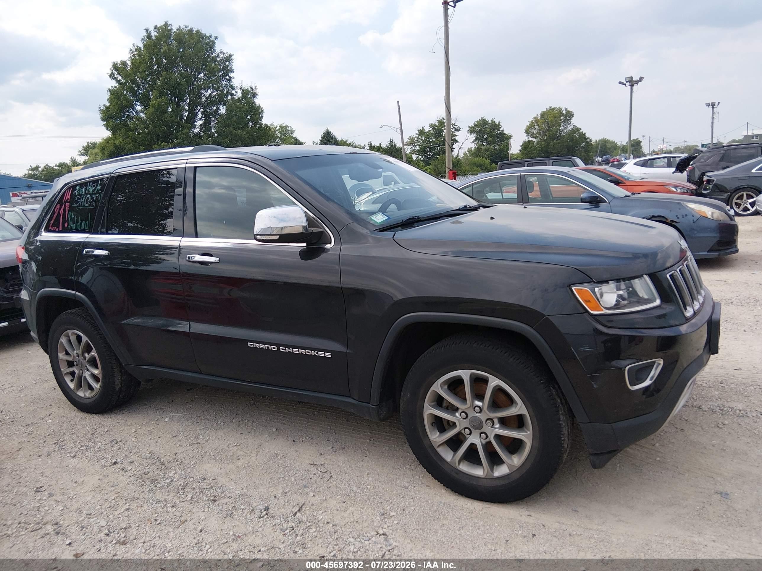 2014 Jeep Grand Cherokee Limited Black vin: 1C4RJEBG6EC180036