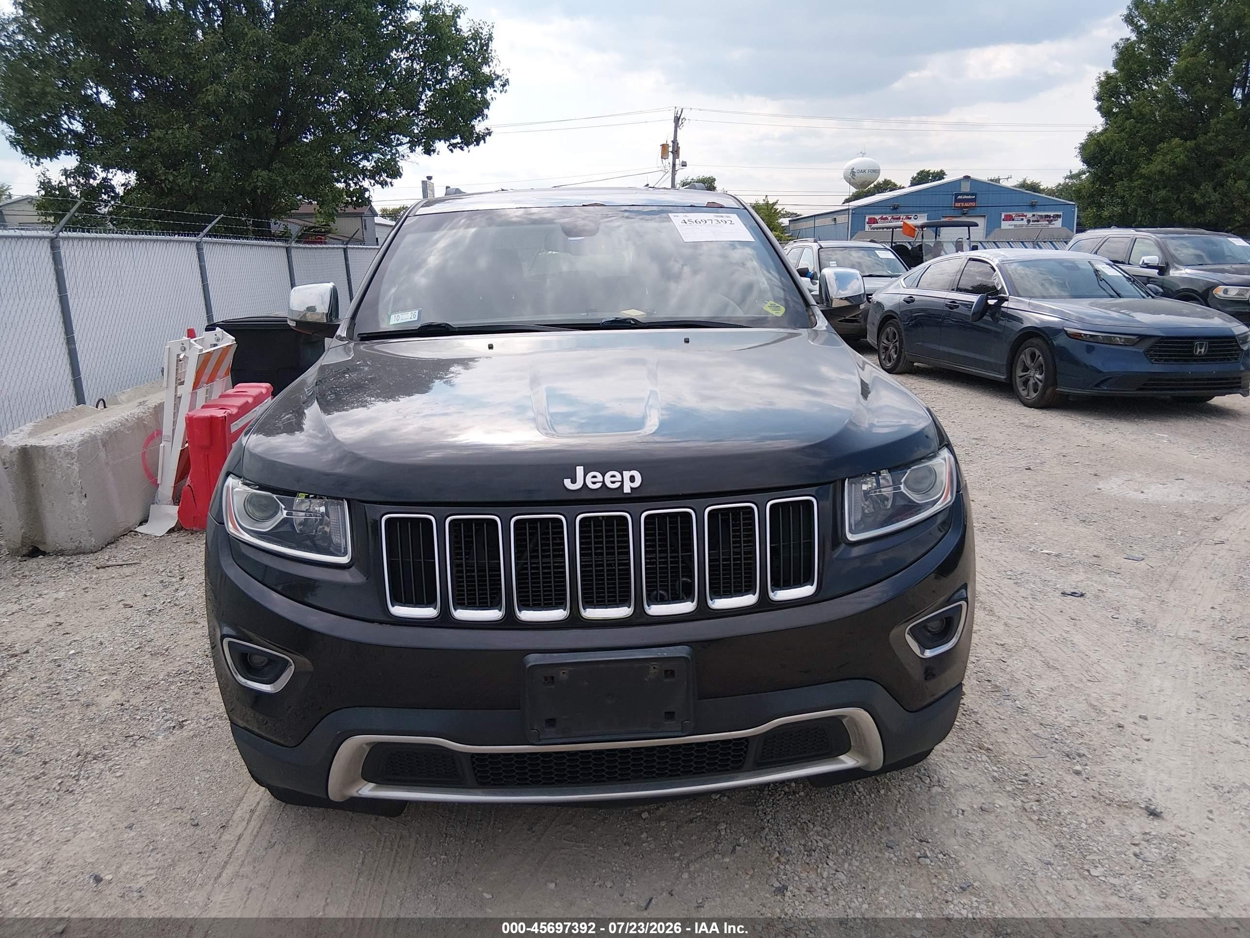 2014 Jeep Grand Cherokee Limited Black vin: 1C4RJEBG6EC180036