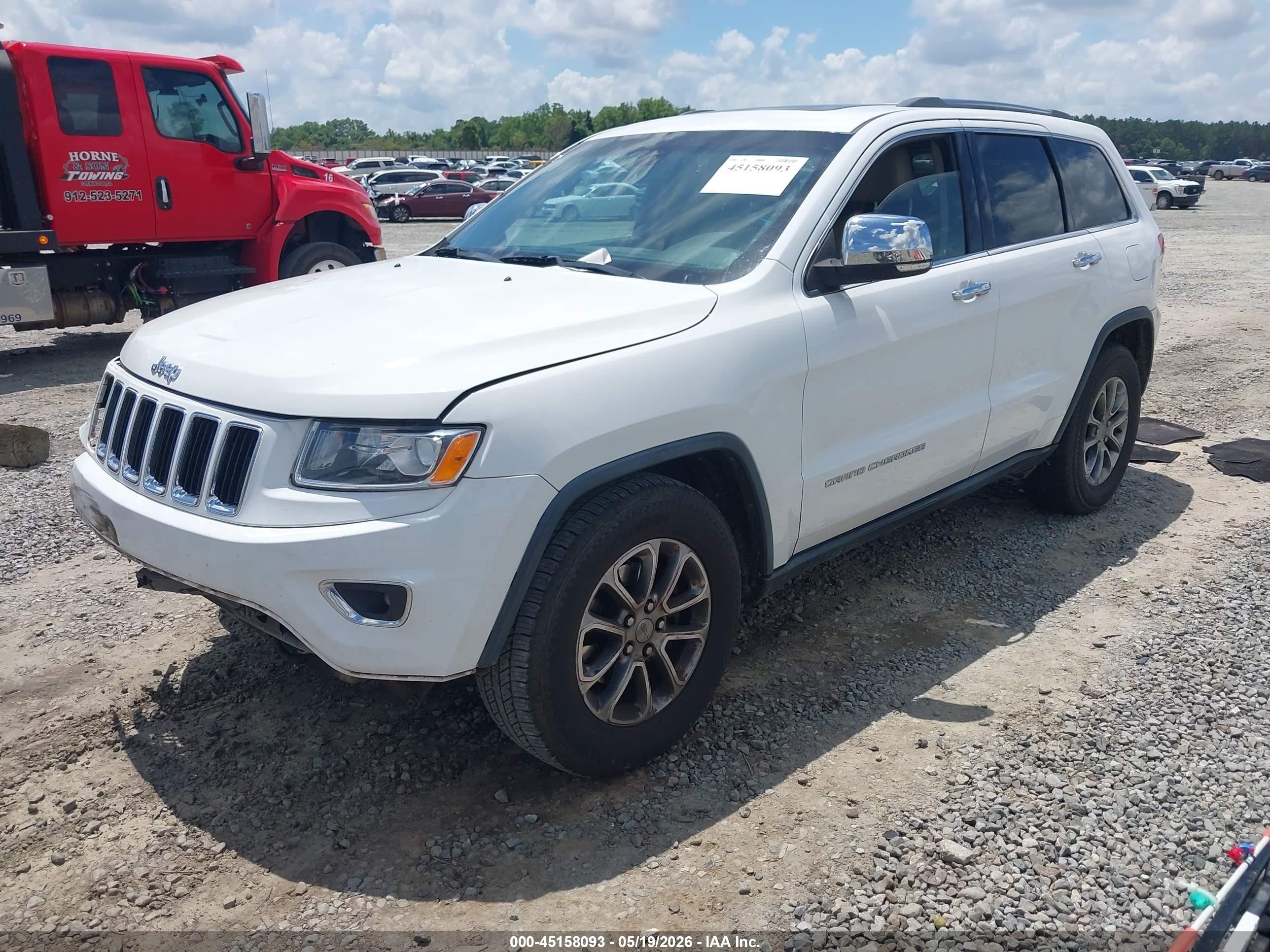 2014 Jeep Grand Cherokee Limited Белый vin: 1C4RJEBG6EC240834
