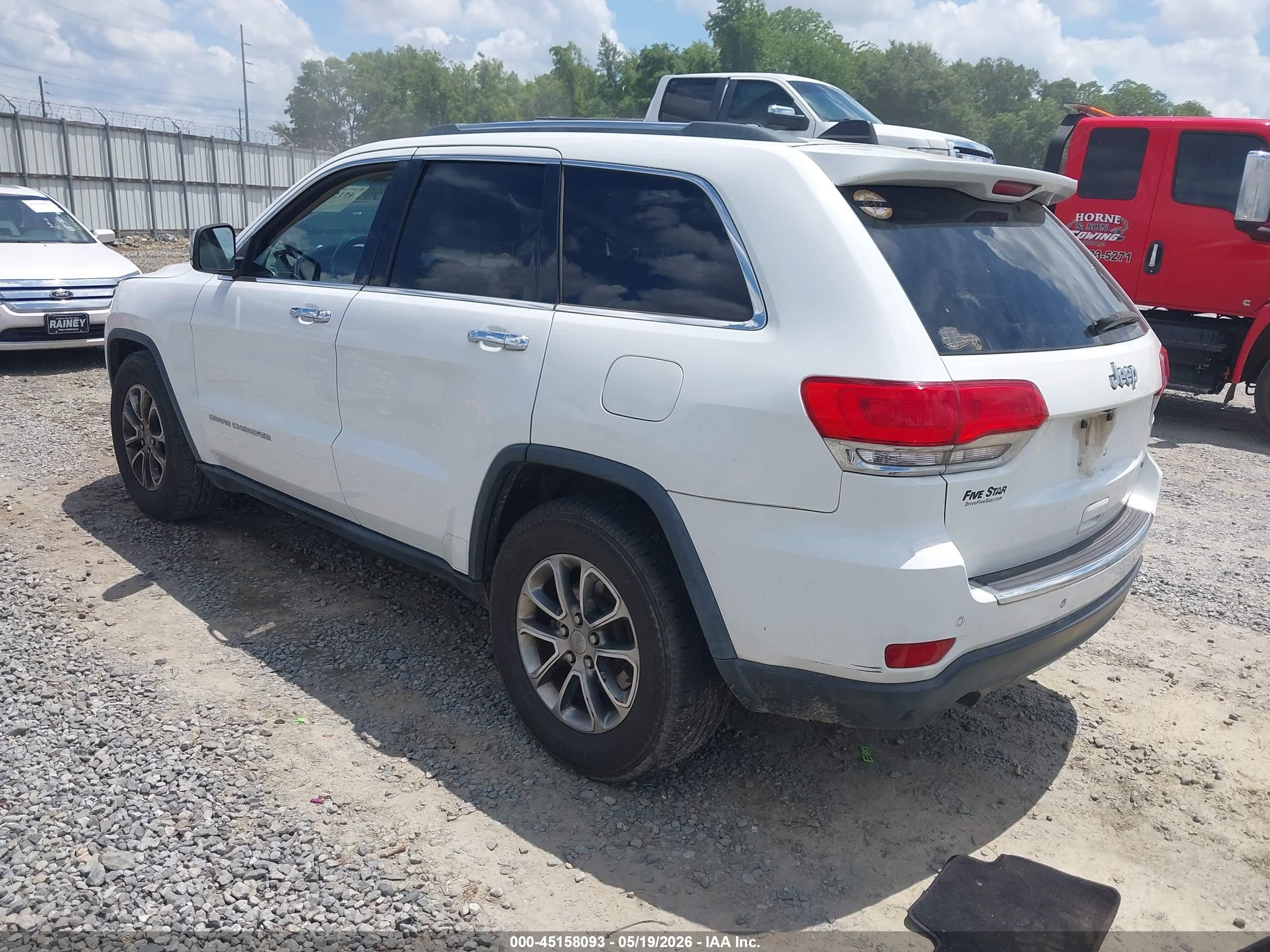 2014 Jeep Grand Cherokee Limited Белый vin: 1C4RJEBG6EC240834