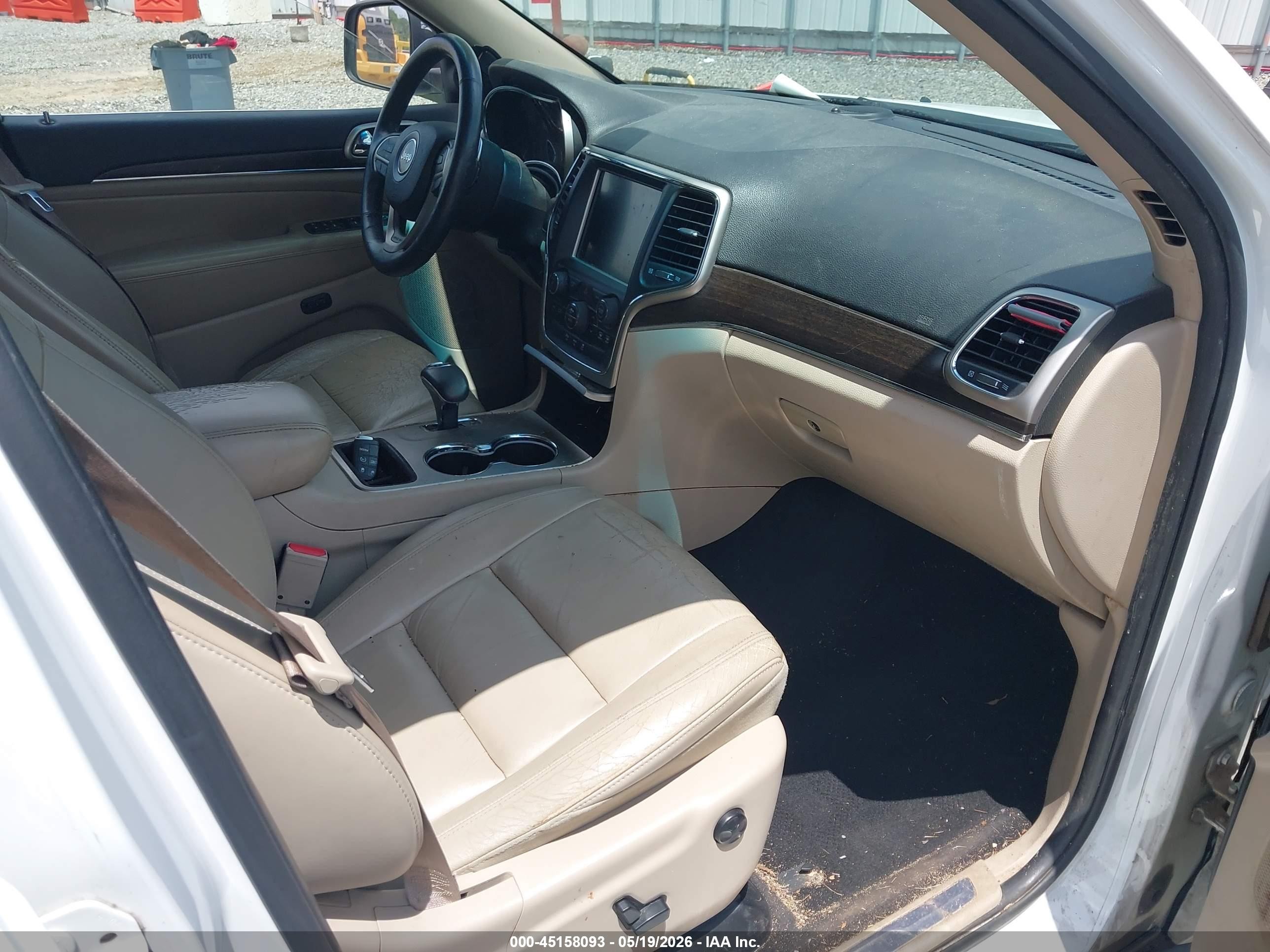 2014 Jeep Grand Cherokee Limited Белый vin: 1C4RJEBG6EC240834