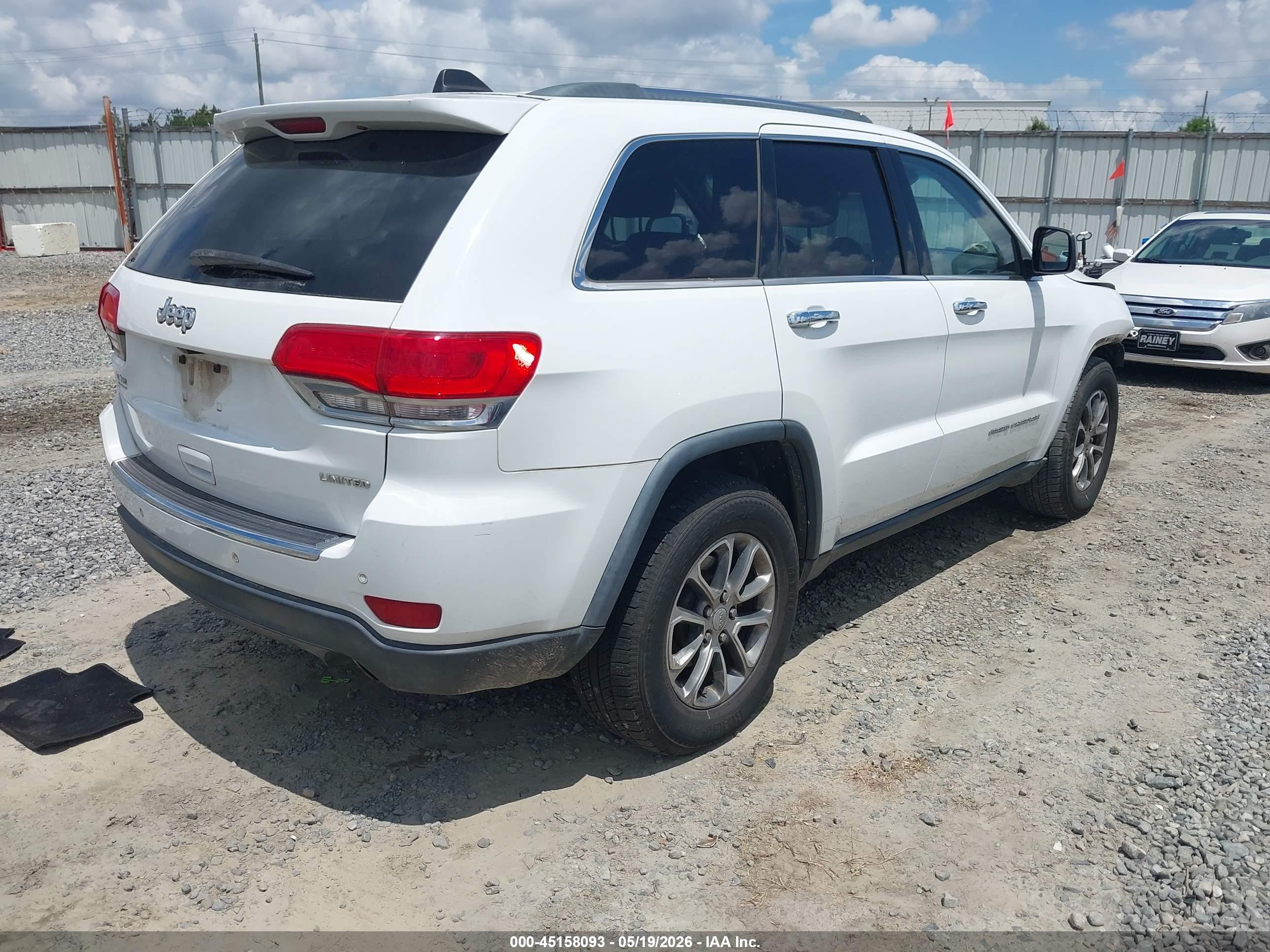 2014 Jeep Grand Cherokee Limited Белый vin: 1C4RJEBG6EC240834