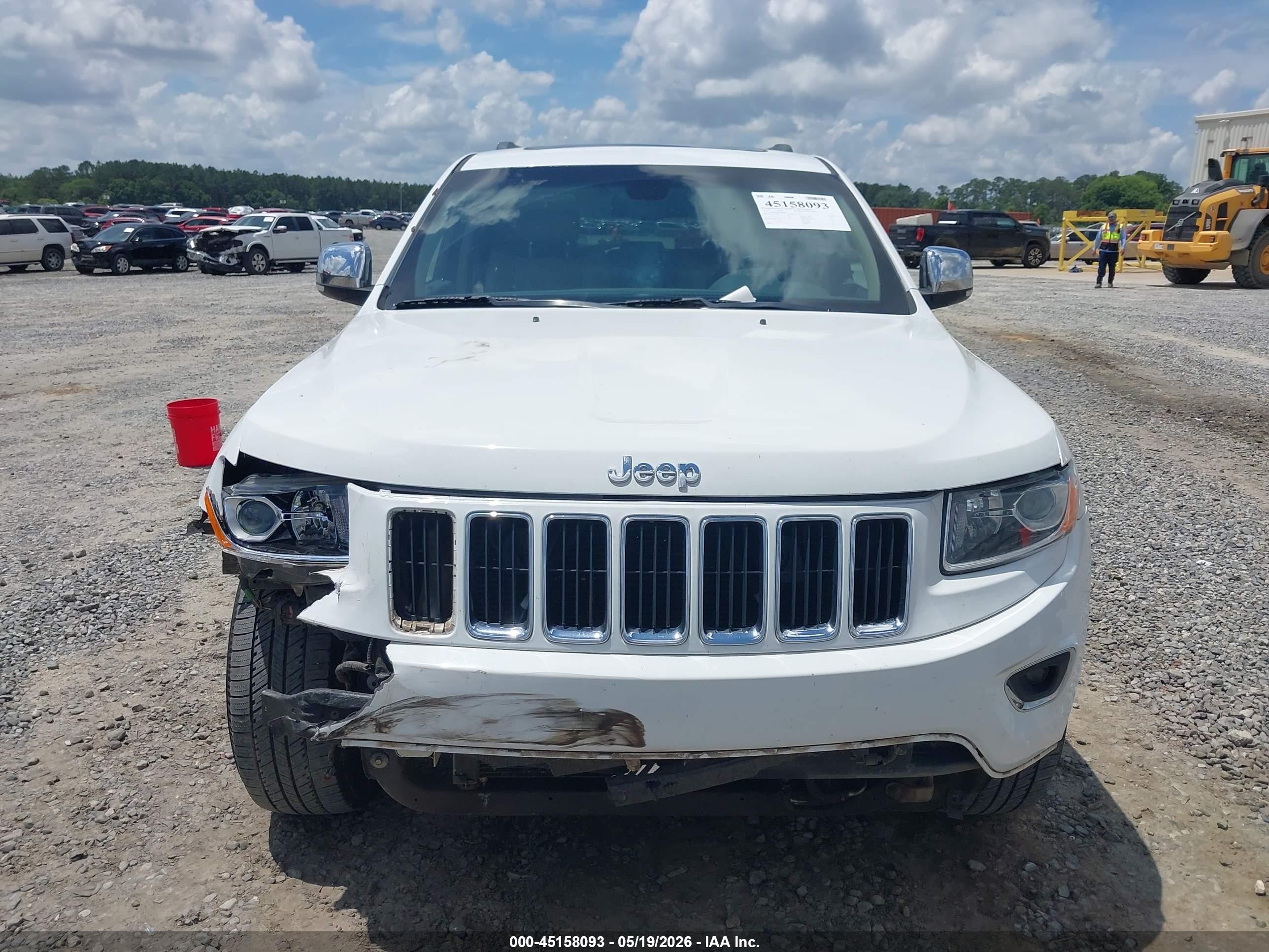 2014 Jeep Grand Cherokee Limited Белый vin: 1C4RJEBG6EC240834