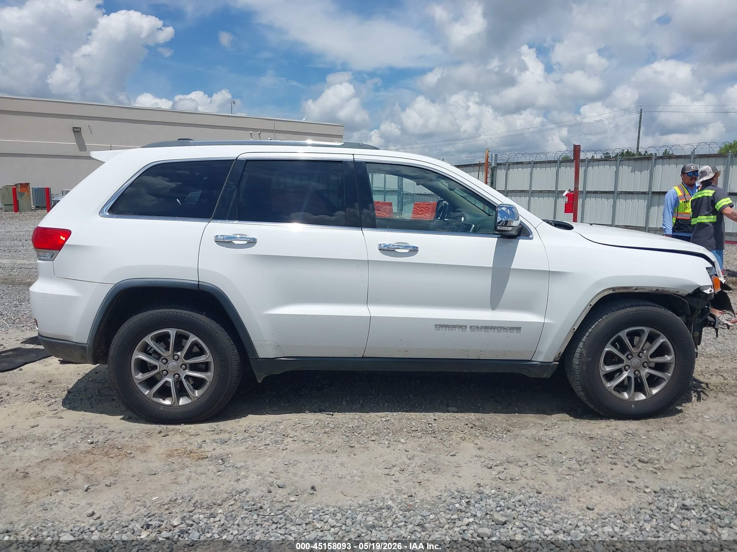 2014 Jeep Grand Cherokee Limited Белый vin: 1C4RJEBG6EC240834