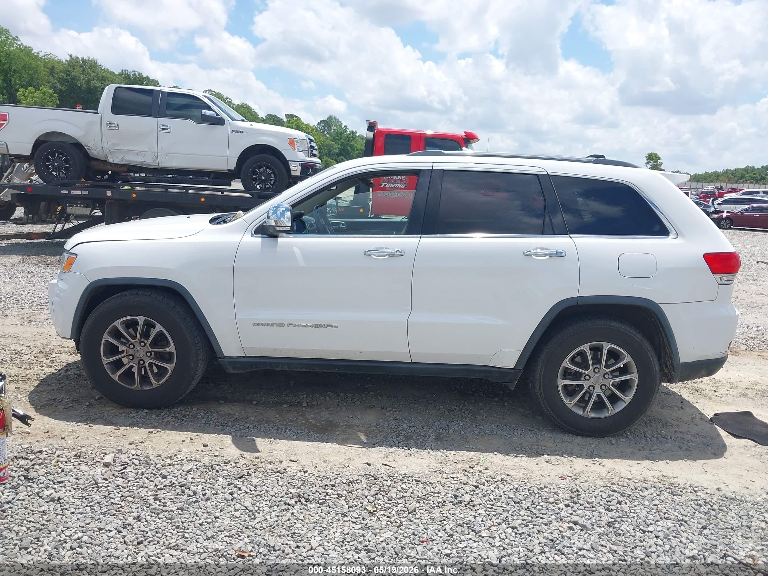 2014 Jeep Grand Cherokee Limited Белый vin: 1C4RJEBG6EC240834