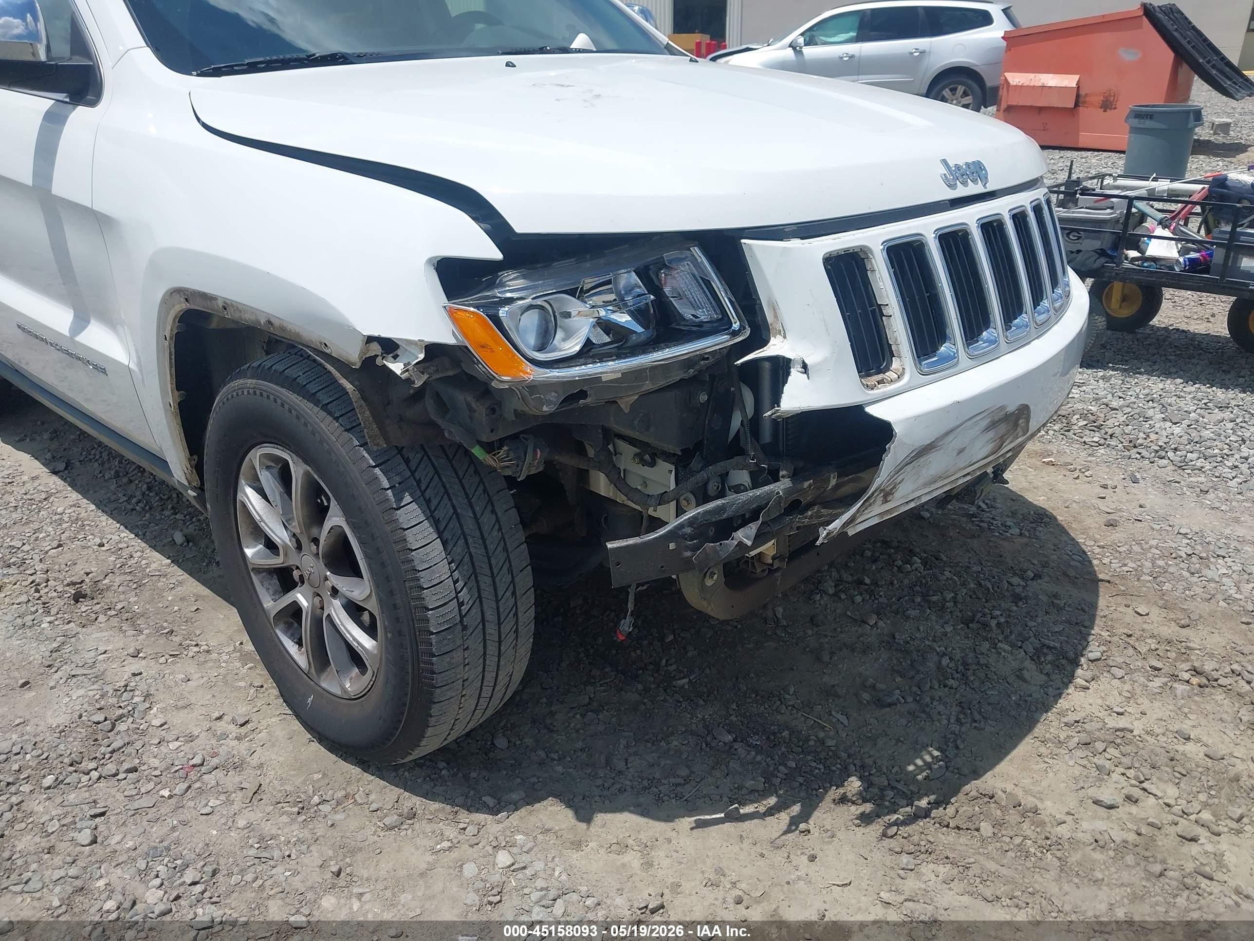 2014 Jeep Grand Cherokee Limited Белый vin: 1C4RJEBG6EC240834