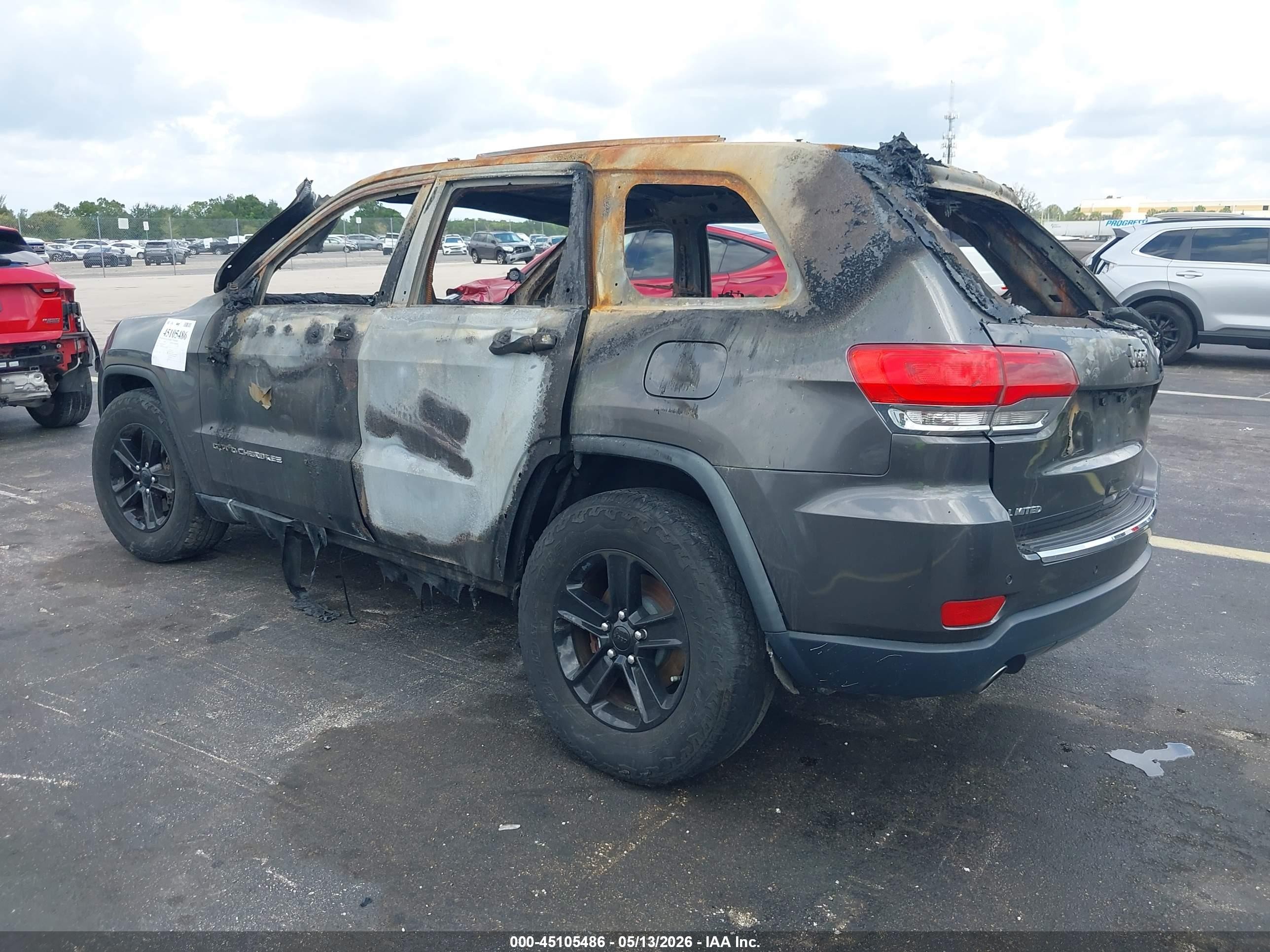 2014 Jeep Grand Cherokee Limited Gray vin: 1C4RJEBG6EC442363