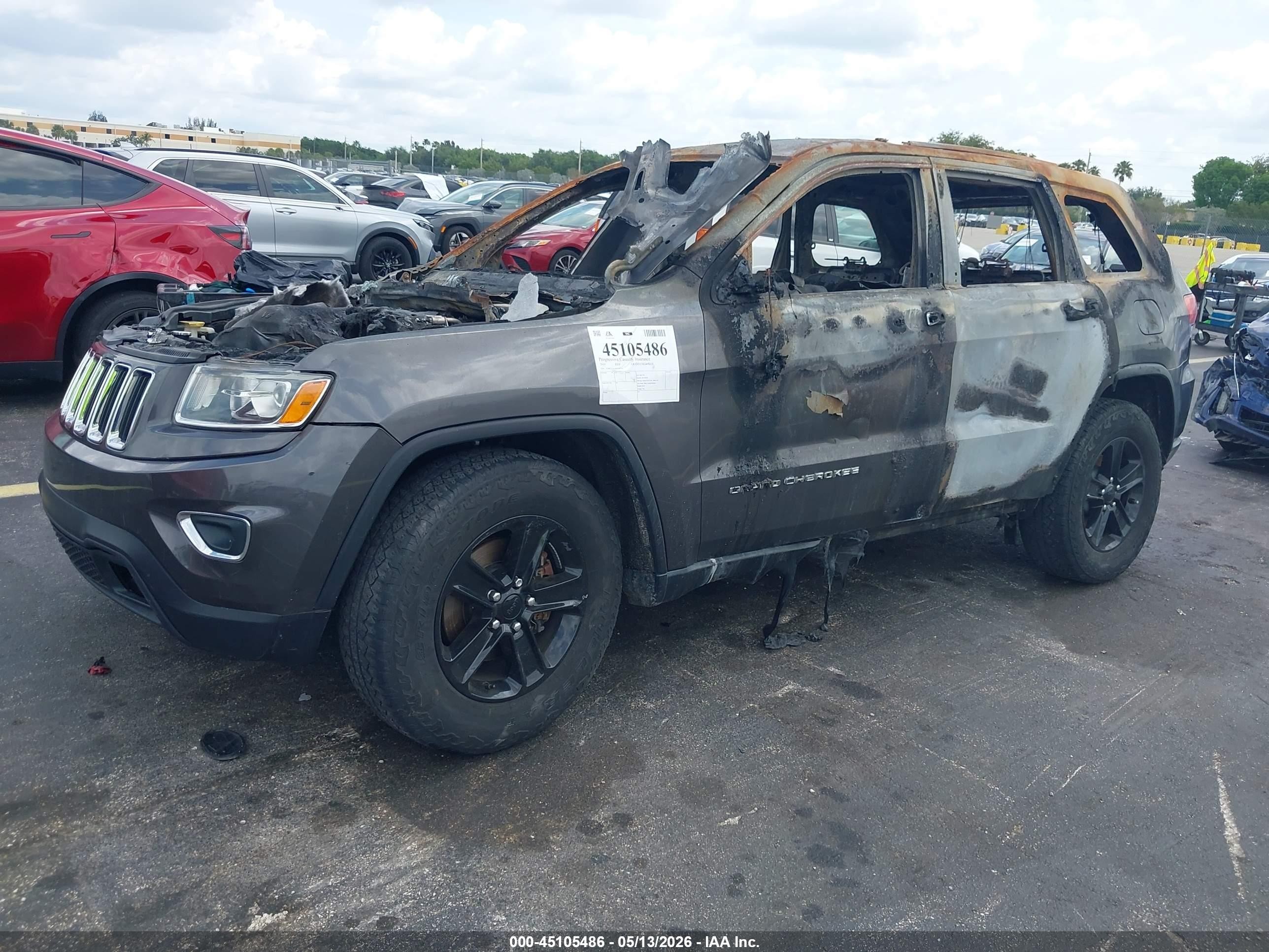 2014 Jeep Grand Cherokee Limited Gray vin: 1C4RJEBG6EC442363