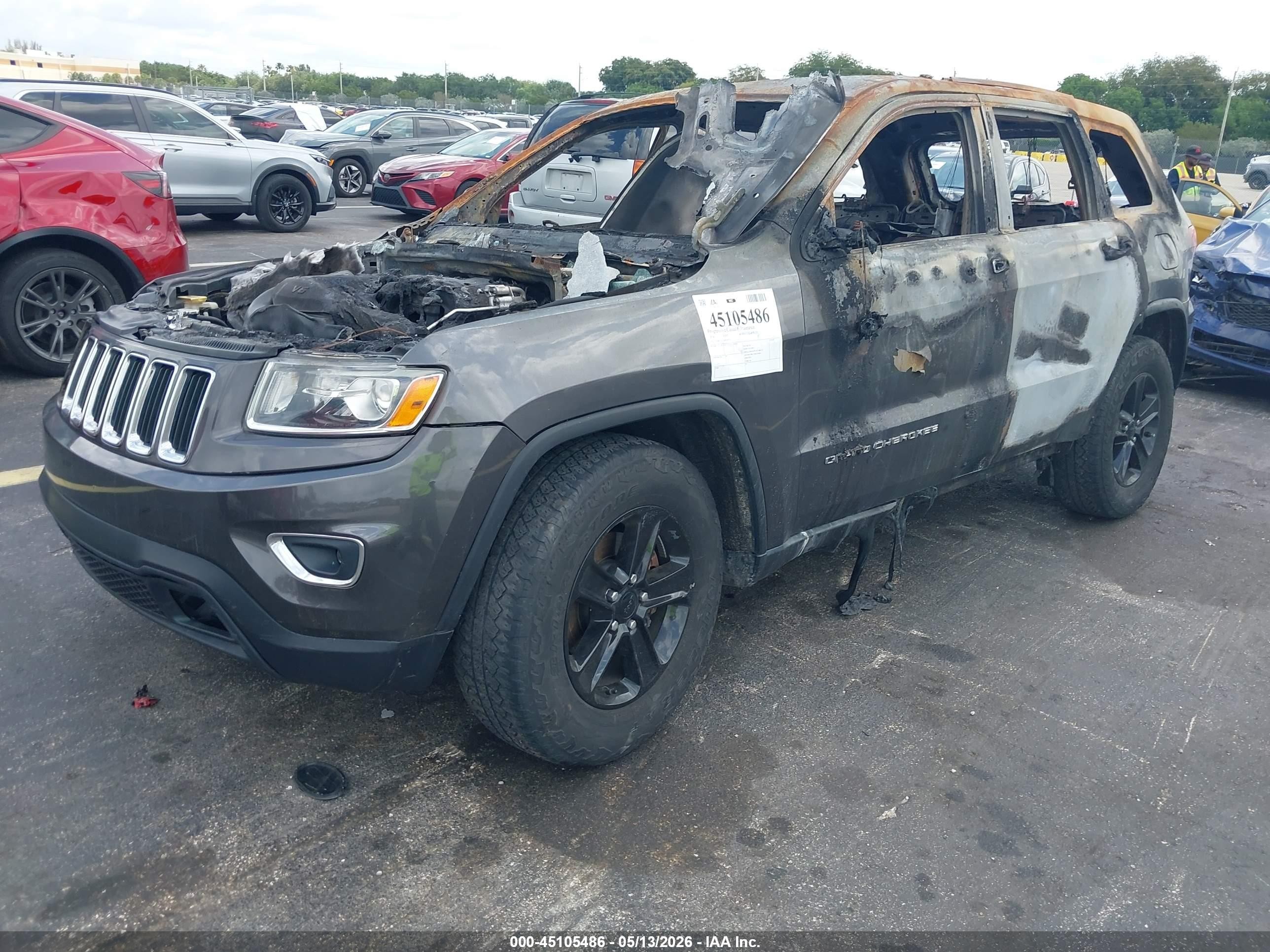 2014 Jeep Grand Cherokee Limited Gray vin: 1C4RJEBG6EC442363
