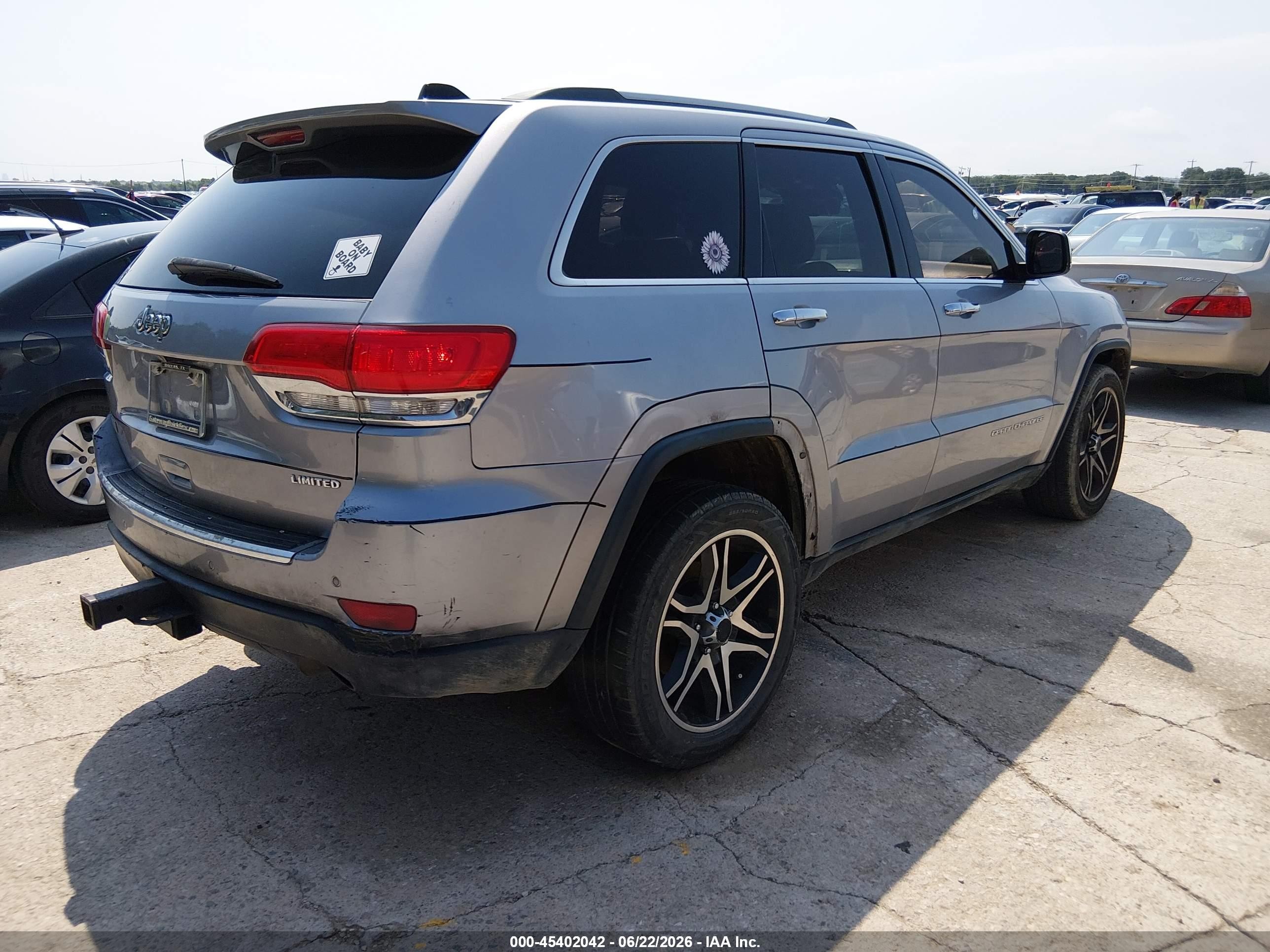 2014 Jeep Grand Cherokee Limited Silver vin: 1C4RJEBG6EC509169