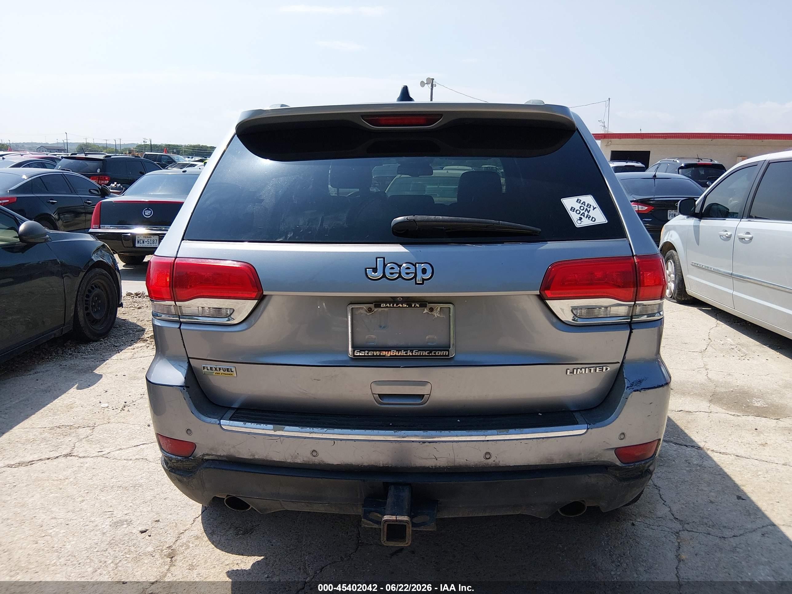 2014 Jeep Grand Cherokee Limited Silver vin: 1C4RJEBG6EC509169