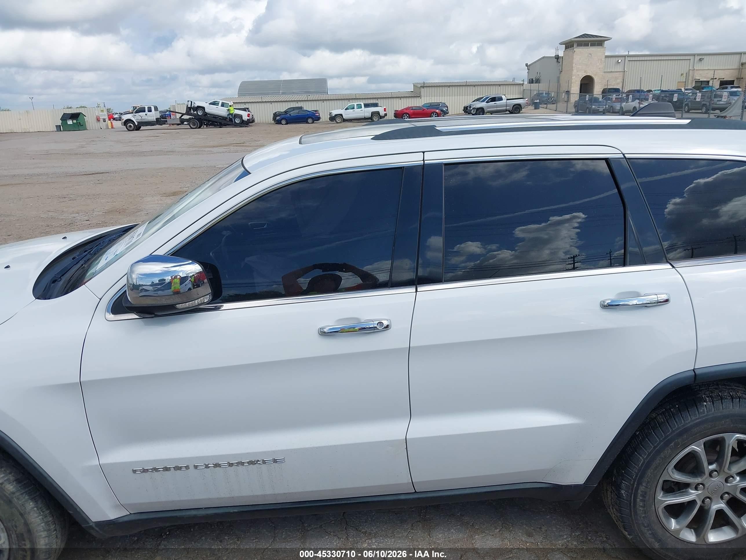 2014 Jeep Grand Cherokee Limited White vin: 1C4RJEBG6EC560011