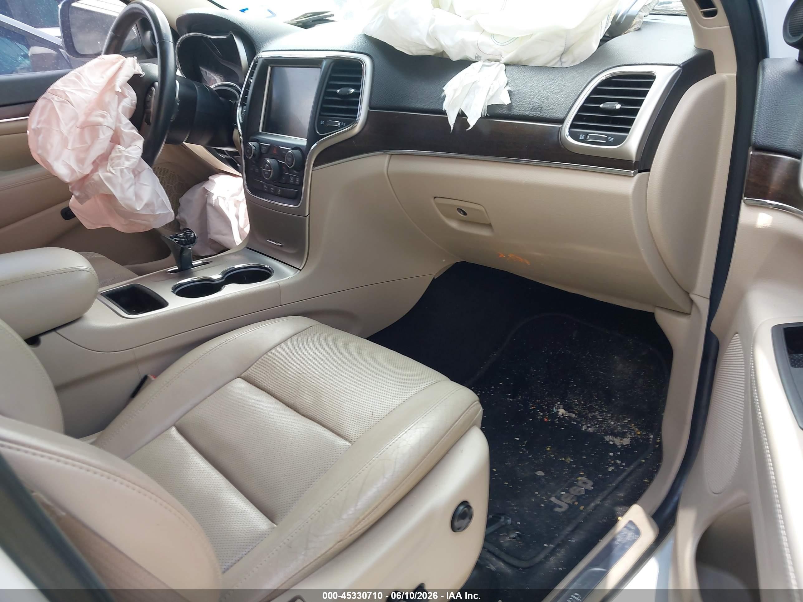 2014 Jeep Grand Cherokee Limited White vin: 1C4RJEBG6EC560011