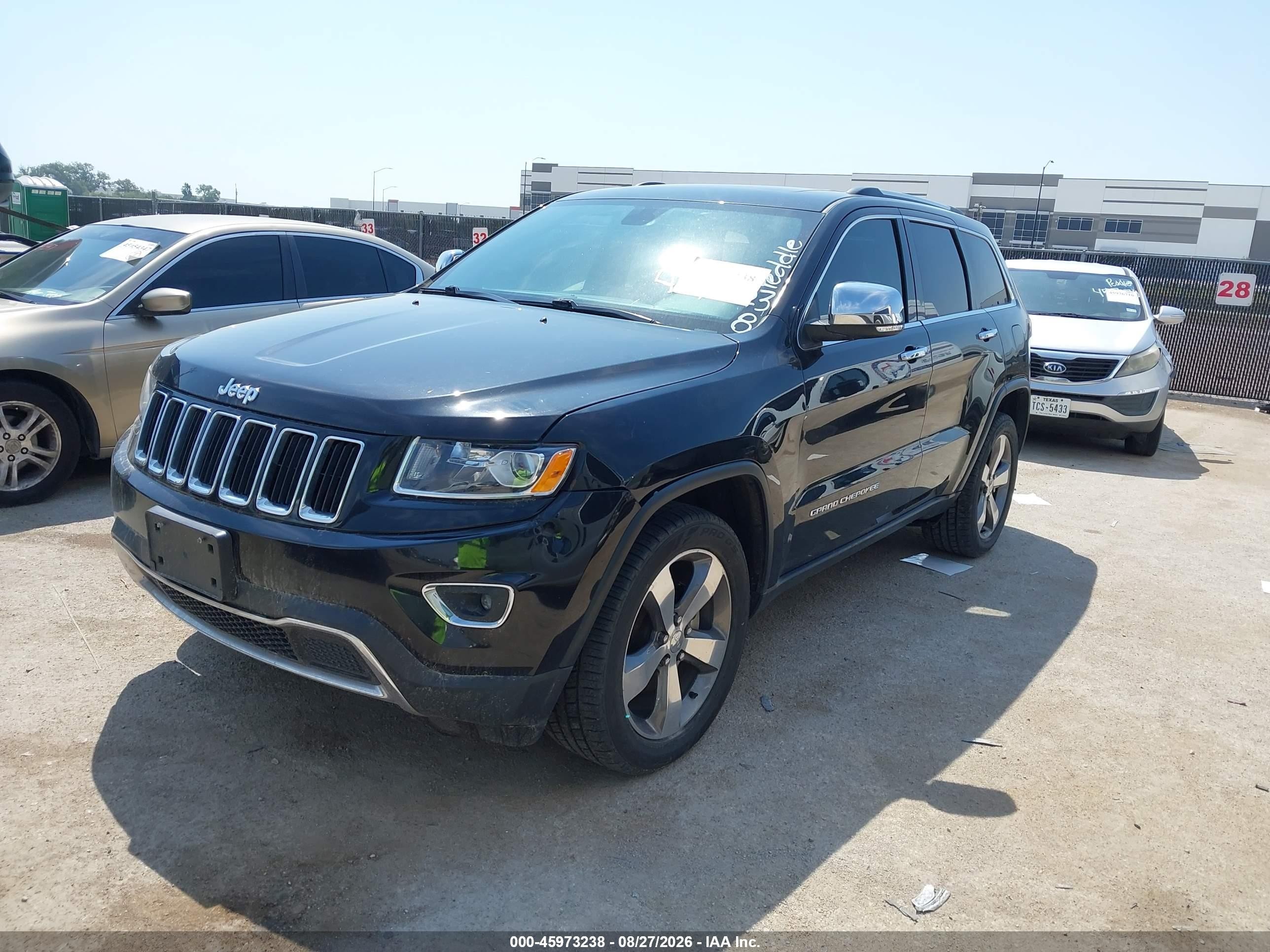 2014 Jeep Grand Cherokee Limited Black vin: 1C4RJEBG6EC573602