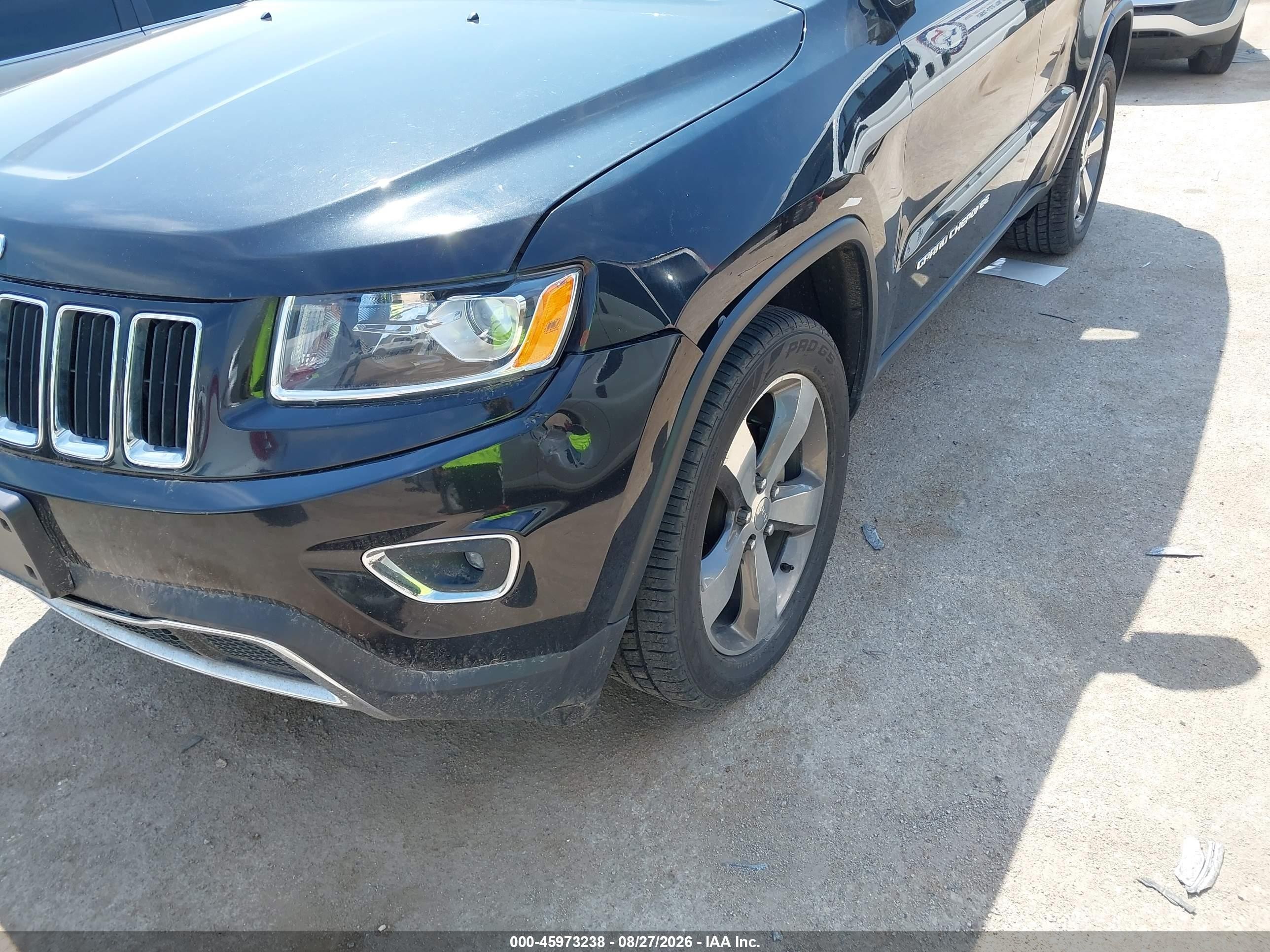 2014 Jeep Grand Cherokee Limited Black vin: 1C4RJEBG6EC573602