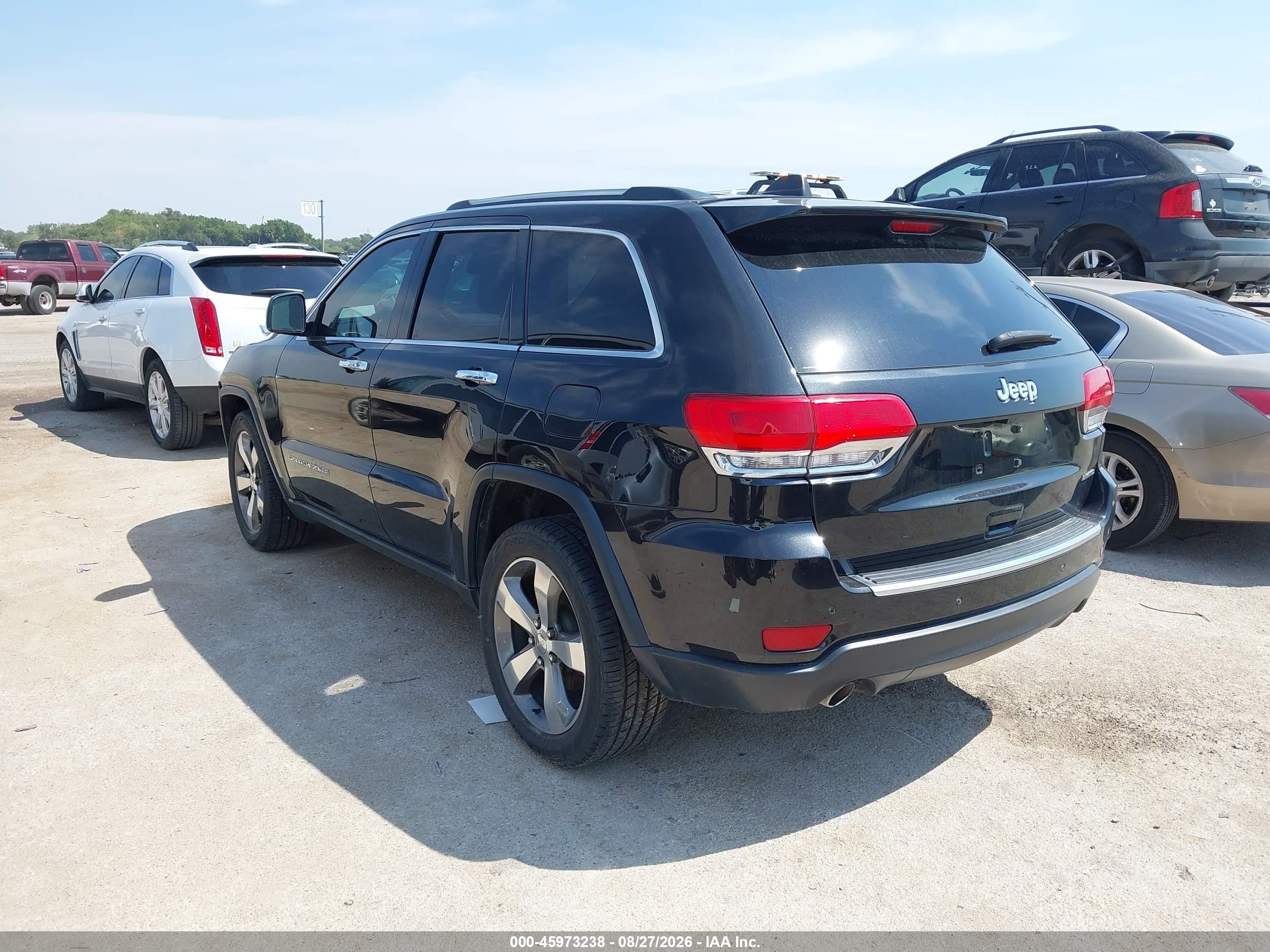 2014 Jeep Grand Cherokee Limited Black vin: 1C4RJEBG6EC573602