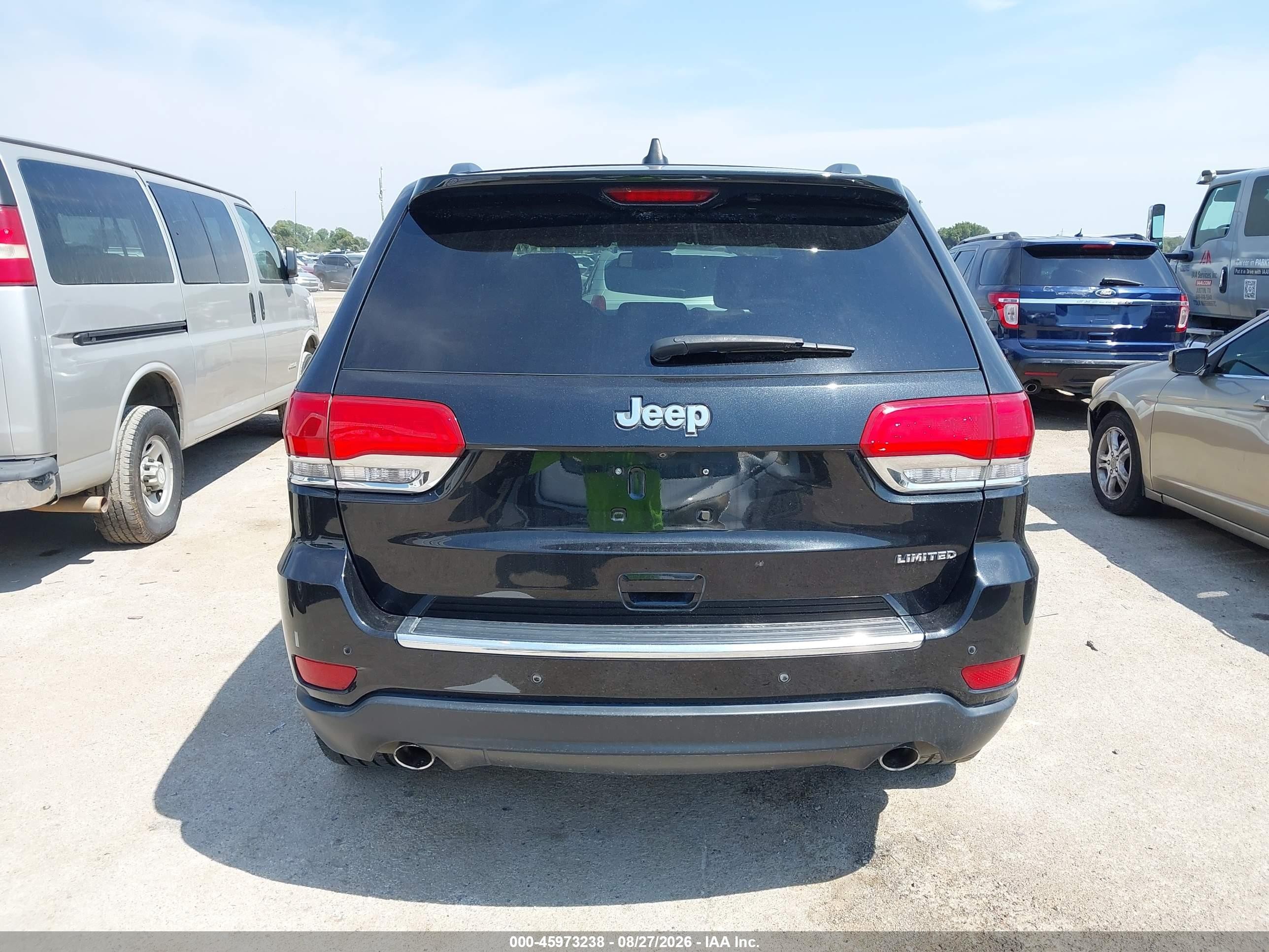 2014 Jeep Grand Cherokee Limited Black vin: 1C4RJEBG6EC573602