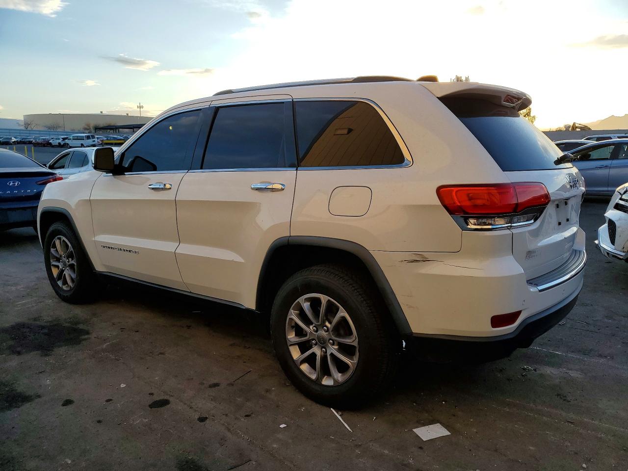 2014 Jeep Grand Cherokee Limited White vin: 1C4RJEBG6EC581005