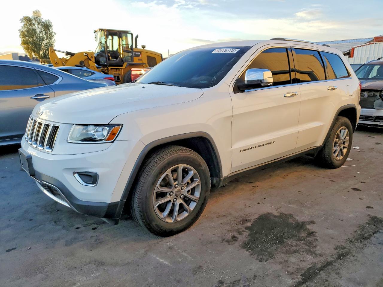 2014 Jeep Grand Cherokee Limited White vin: 1C4RJEBG6EC581005