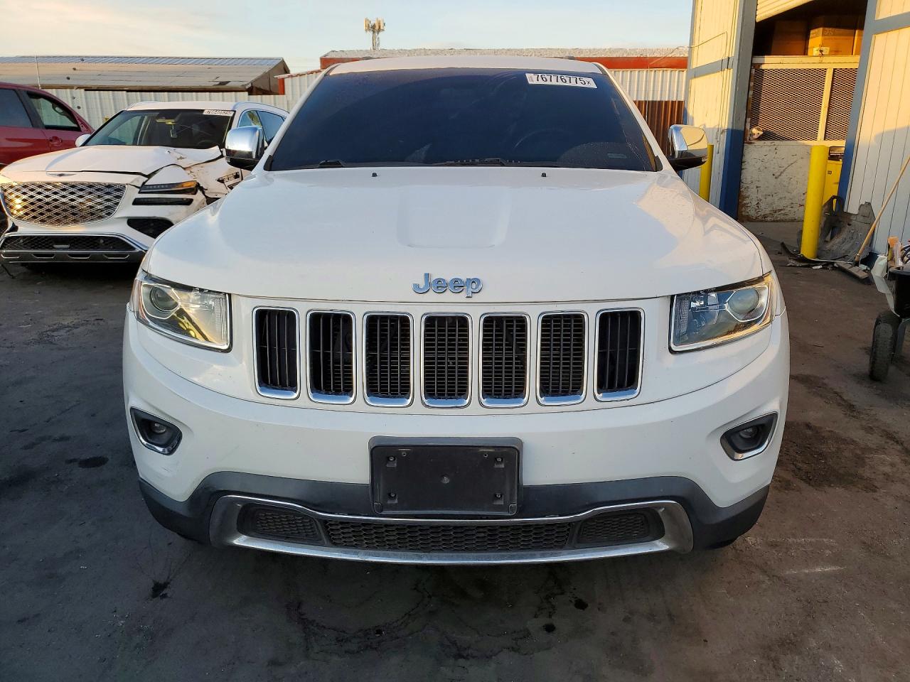 2014 Jeep Grand Cherokee Limited White vin: 1C4RJEBG6EC581005