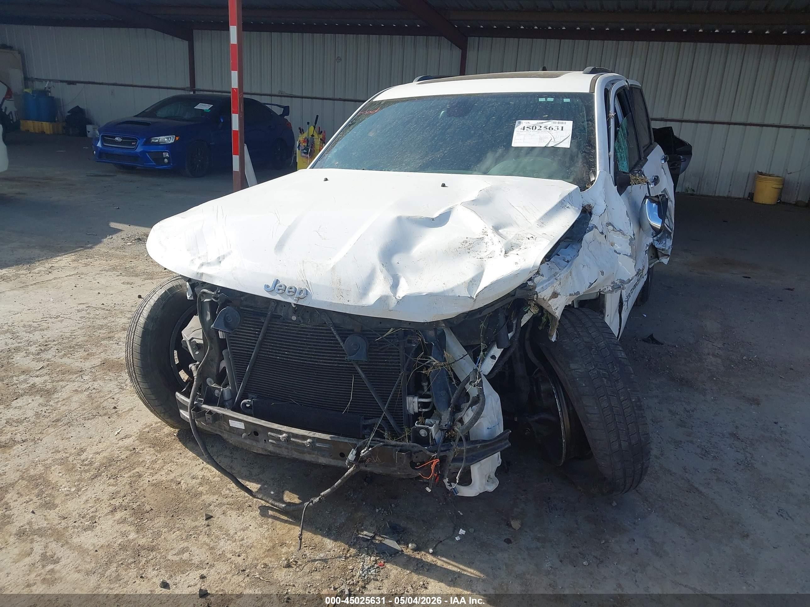 2015 Jeep Grand Cherokee Limited White vin: 1C4RJEBG6FC218026