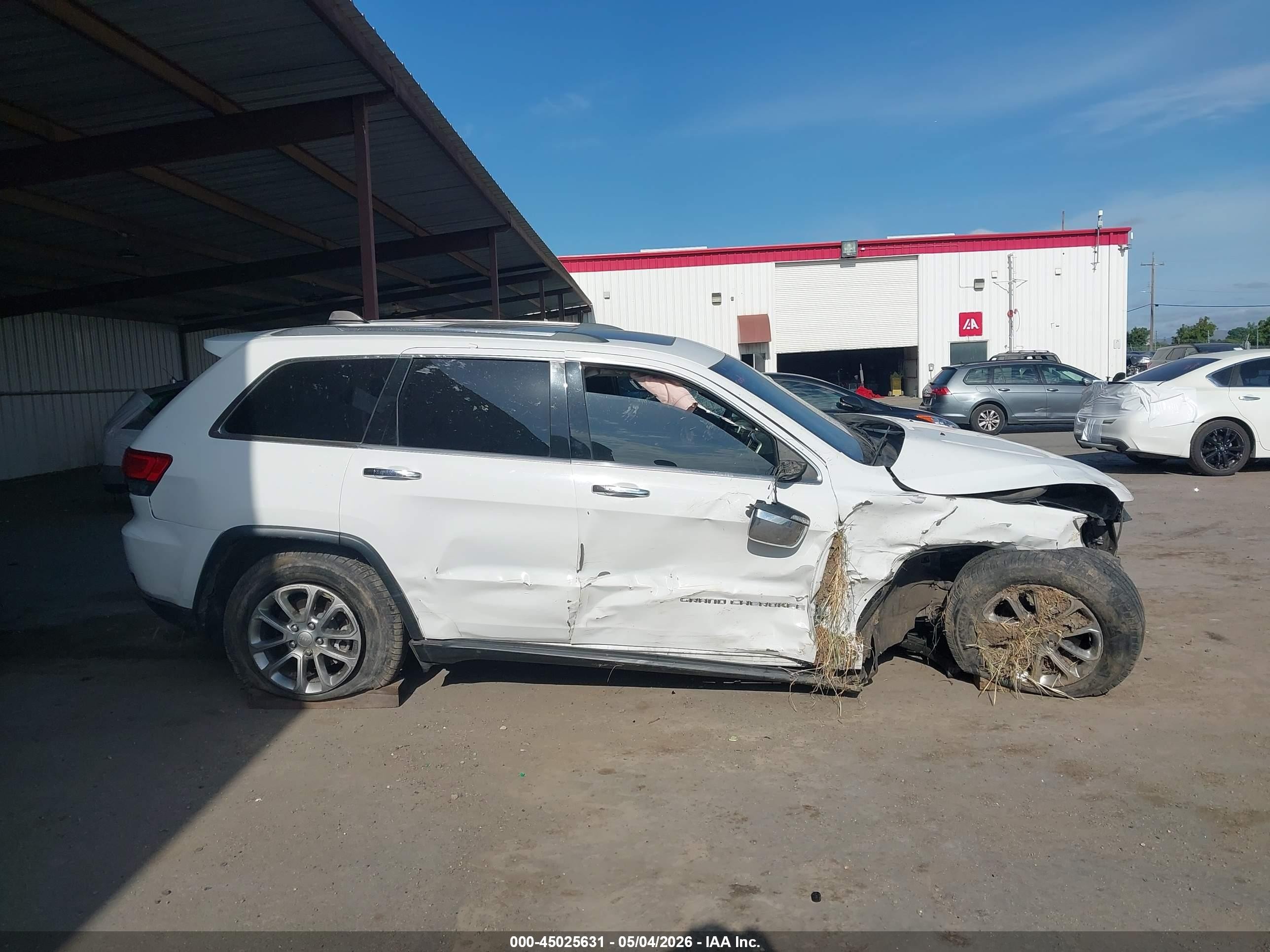 2015 Jeep Grand Cherokee Limited White vin: 1C4RJEBG6FC218026