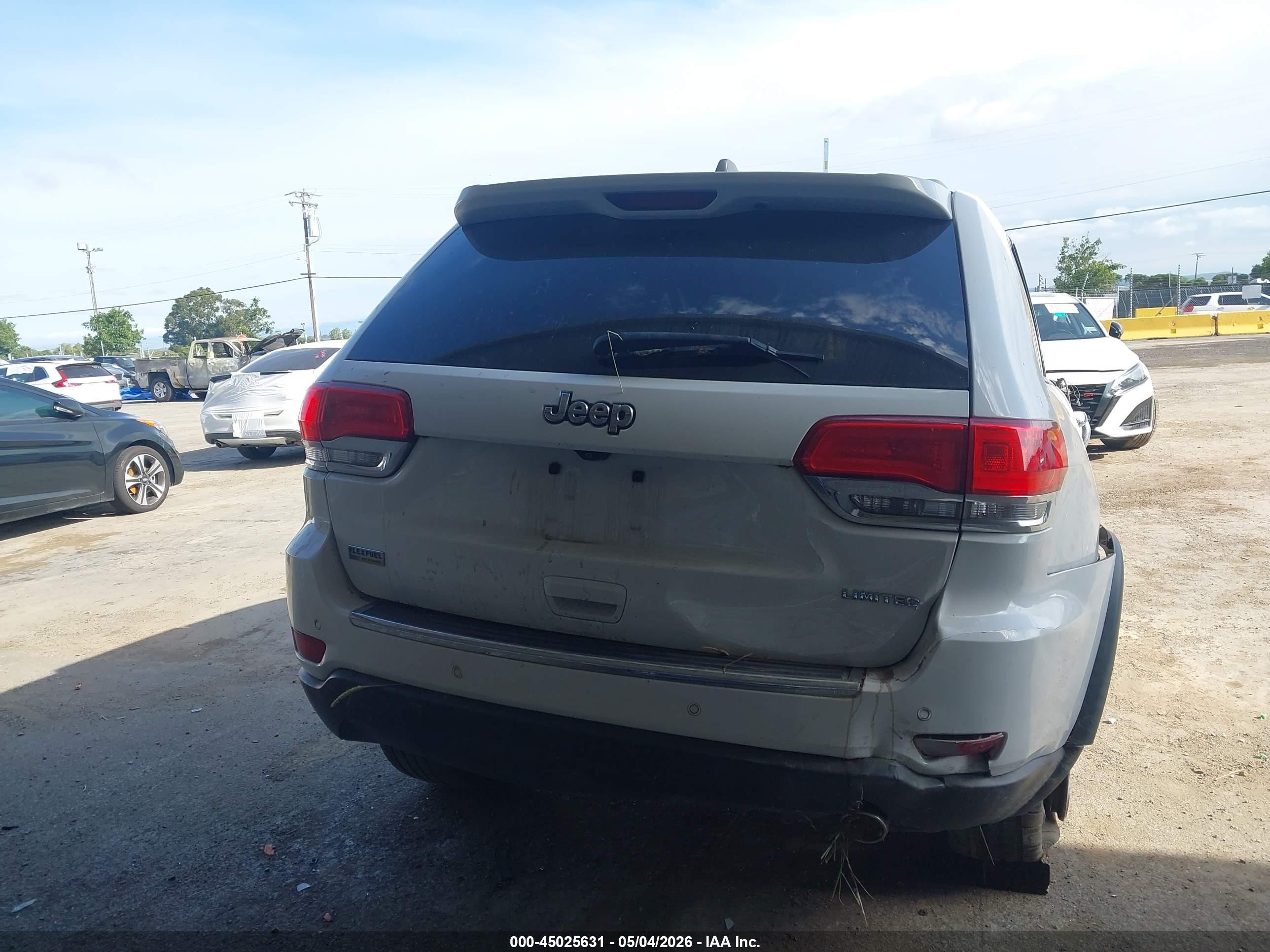 2015 Jeep Grand Cherokee Limited White vin: 1C4RJEBG6FC218026