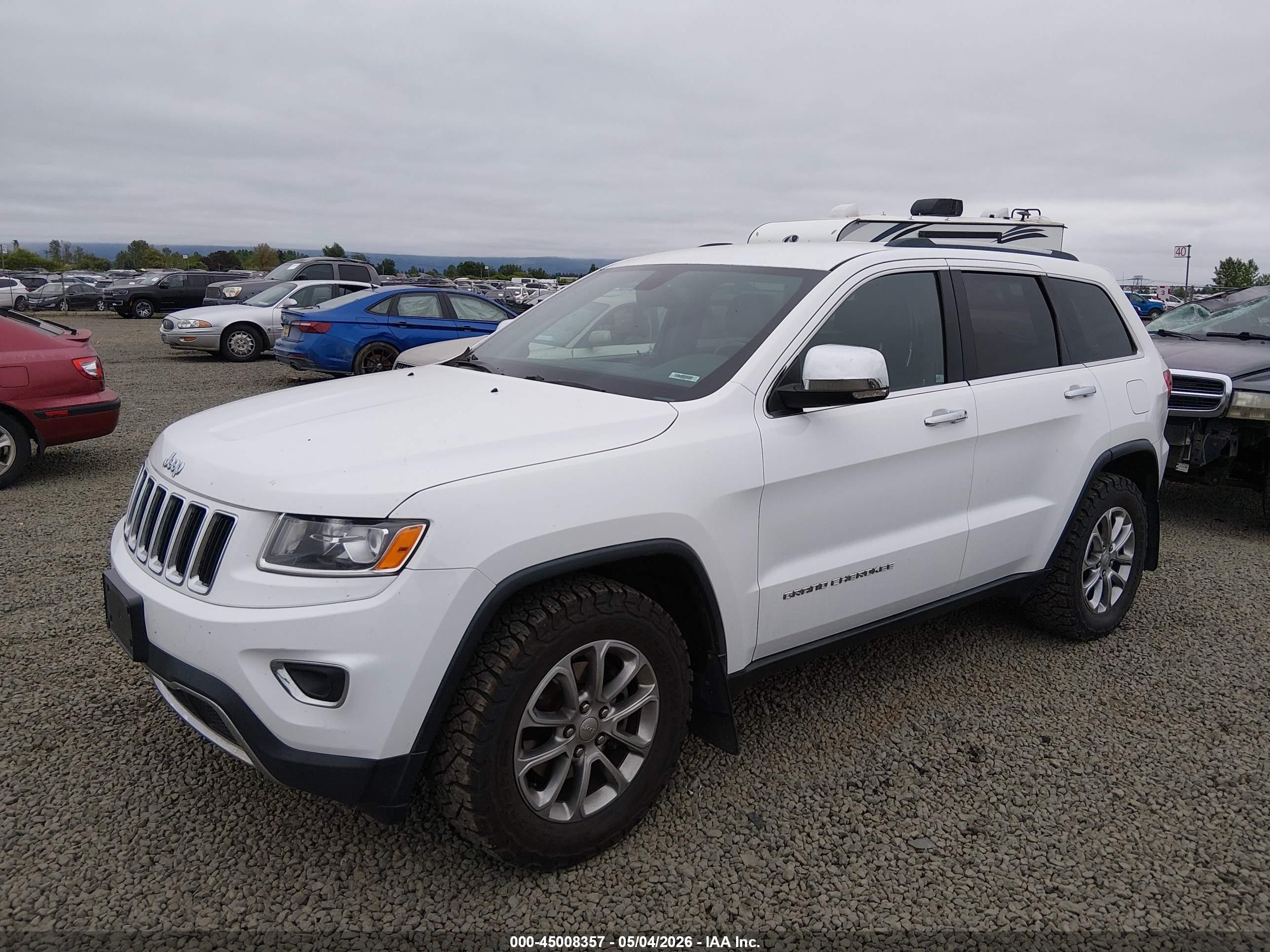 2015 Jeep Grand Cherokee Limited Белый vin: 1C4RJEBG6FC231701
