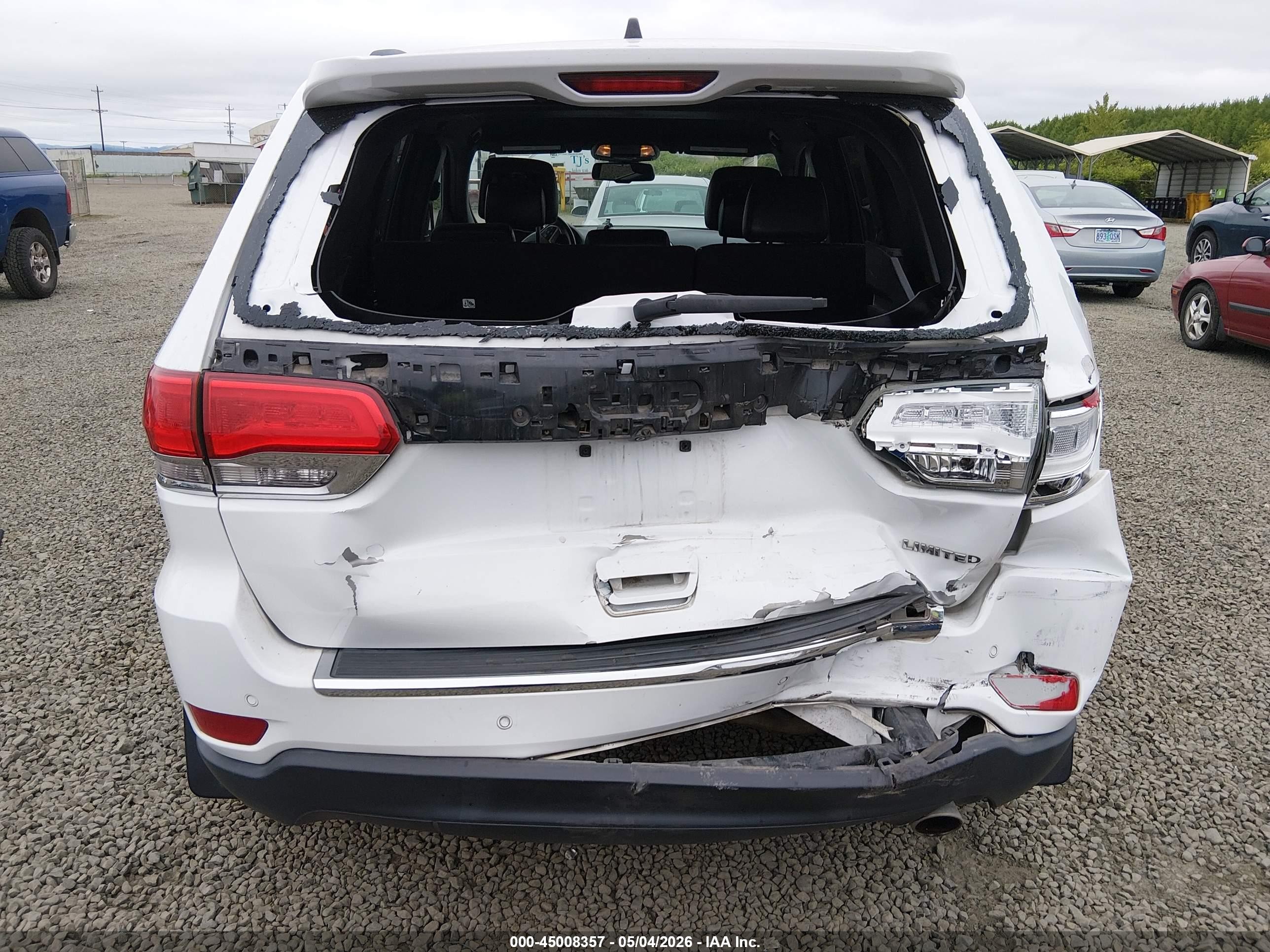 2015 Jeep Grand Cherokee Limited Белый vin: 1C4RJEBG6FC231701