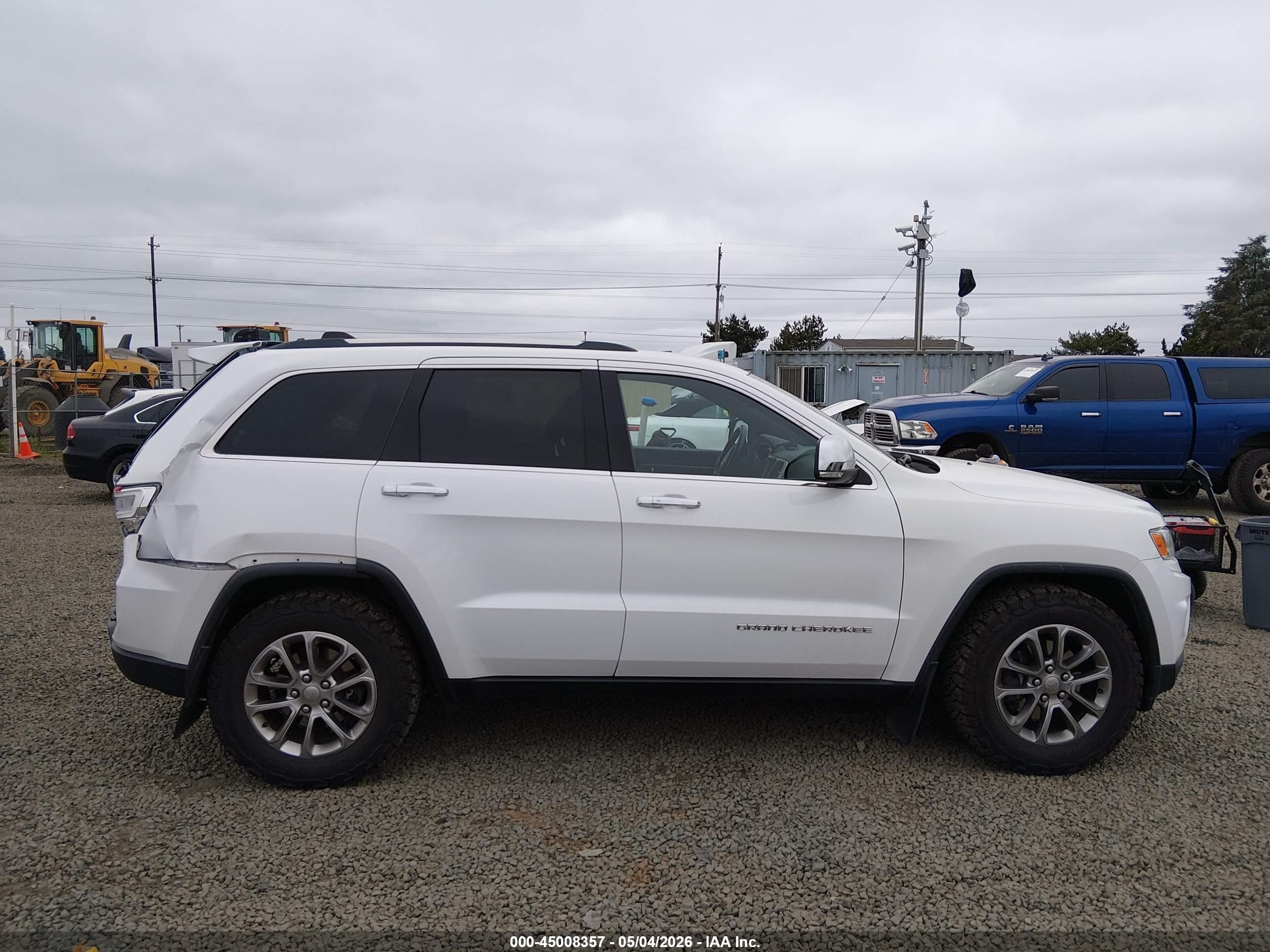 2015 Jeep Grand Cherokee Limited Белый vin: 1C4RJEBG6FC231701
