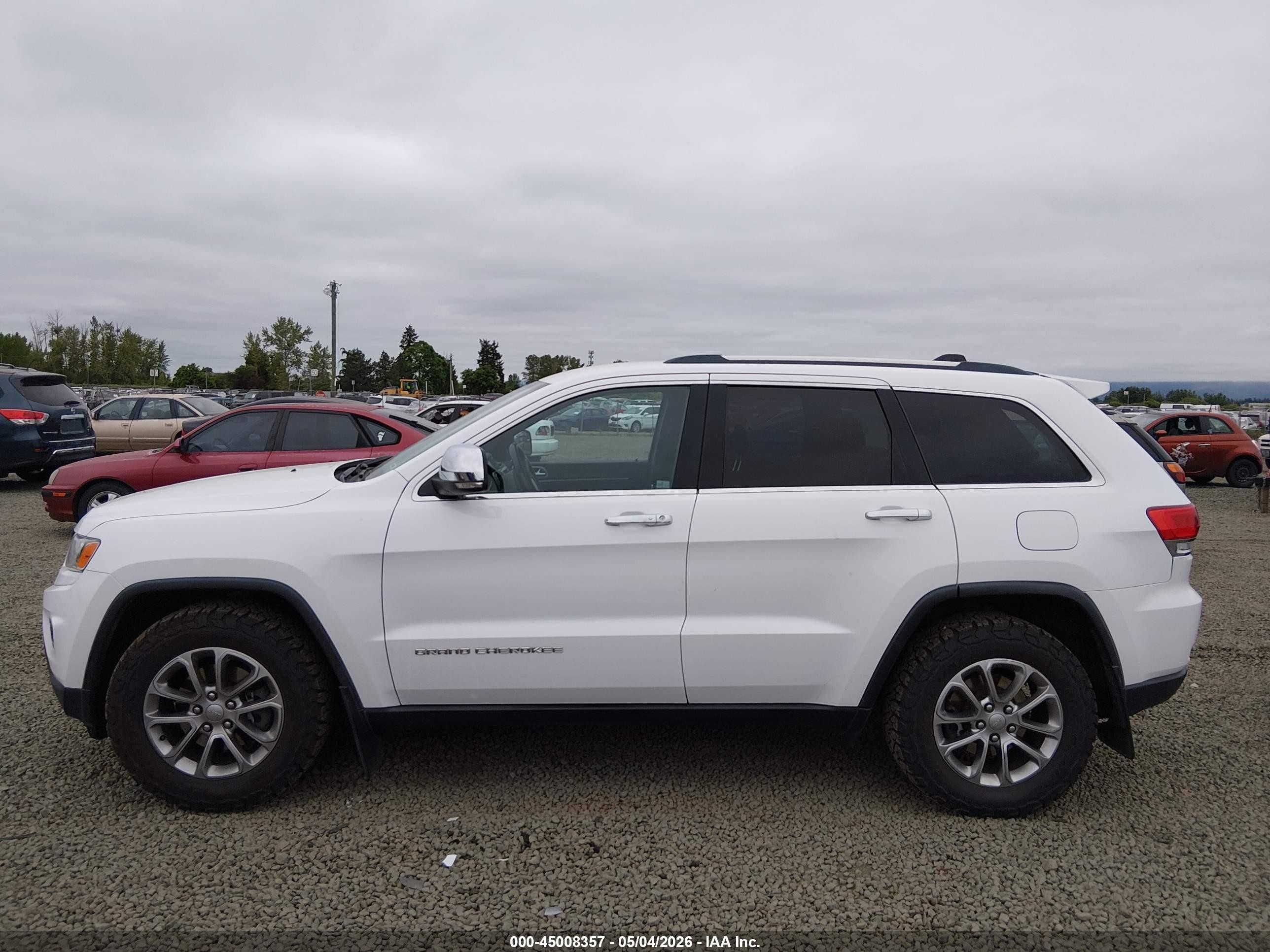 2015 Jeep Grand Cherokee Limited Белый vin: 1C4RJEBG6FC231701