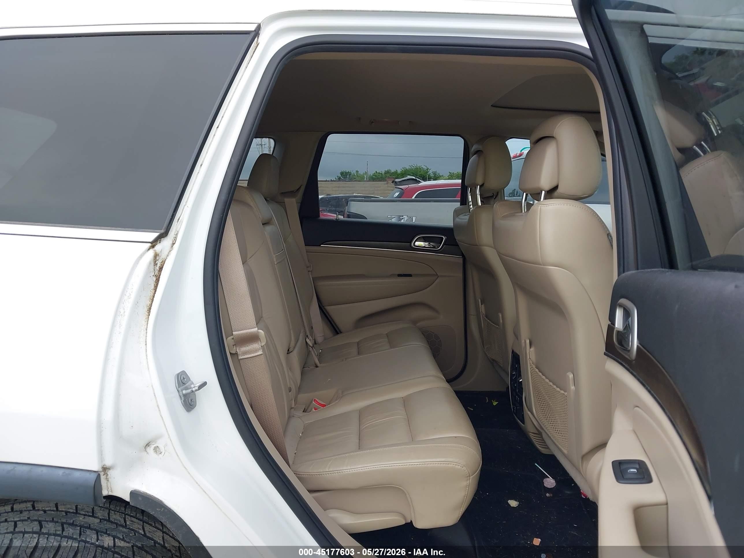 2015 Jeep Grand Cherokee Limited White vin: 1C4RJEBG6FC640068