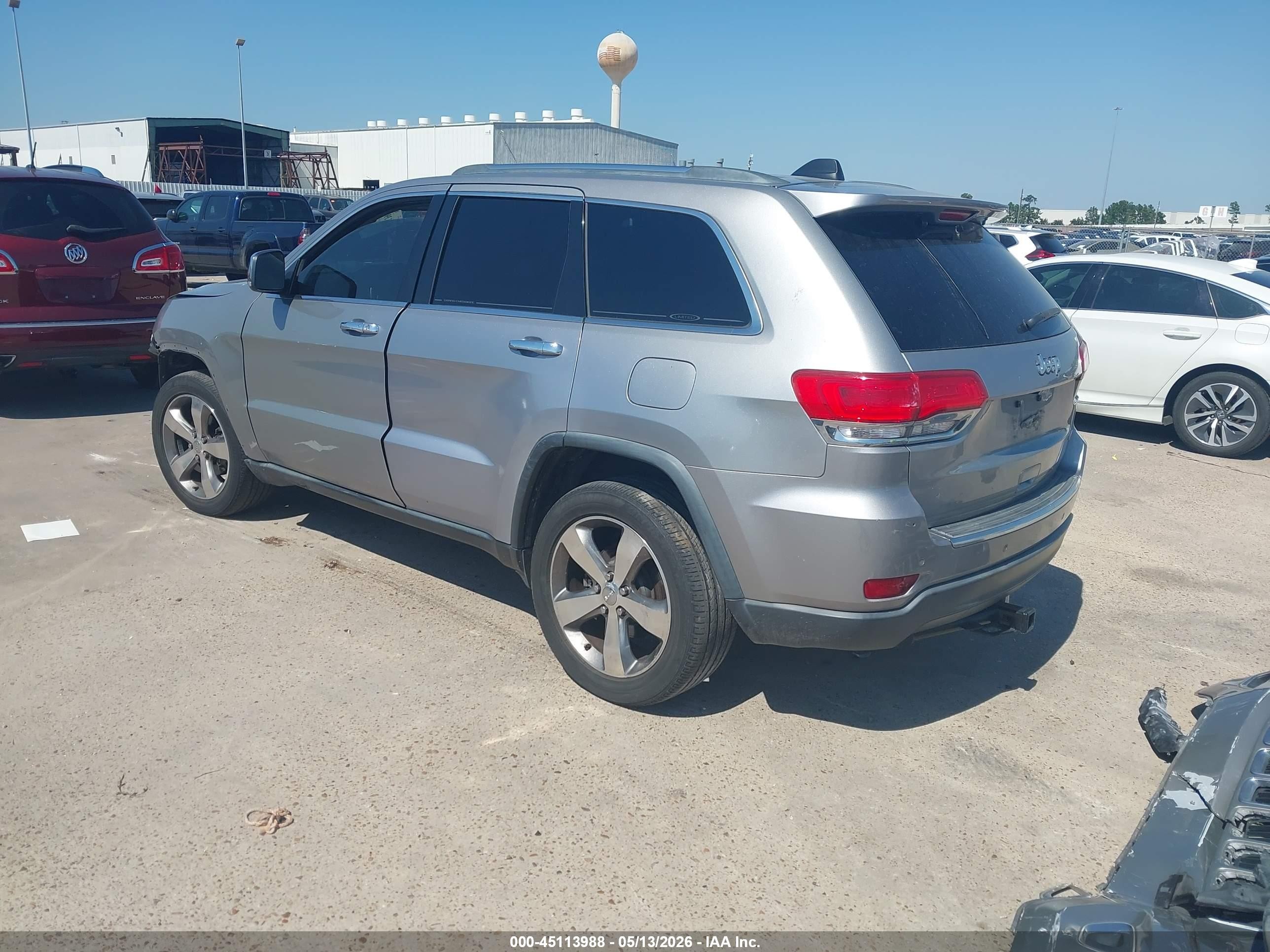 2015 Jeep Grand Cherokee Limited Silver vin: 1C4RJEBG6FC755396