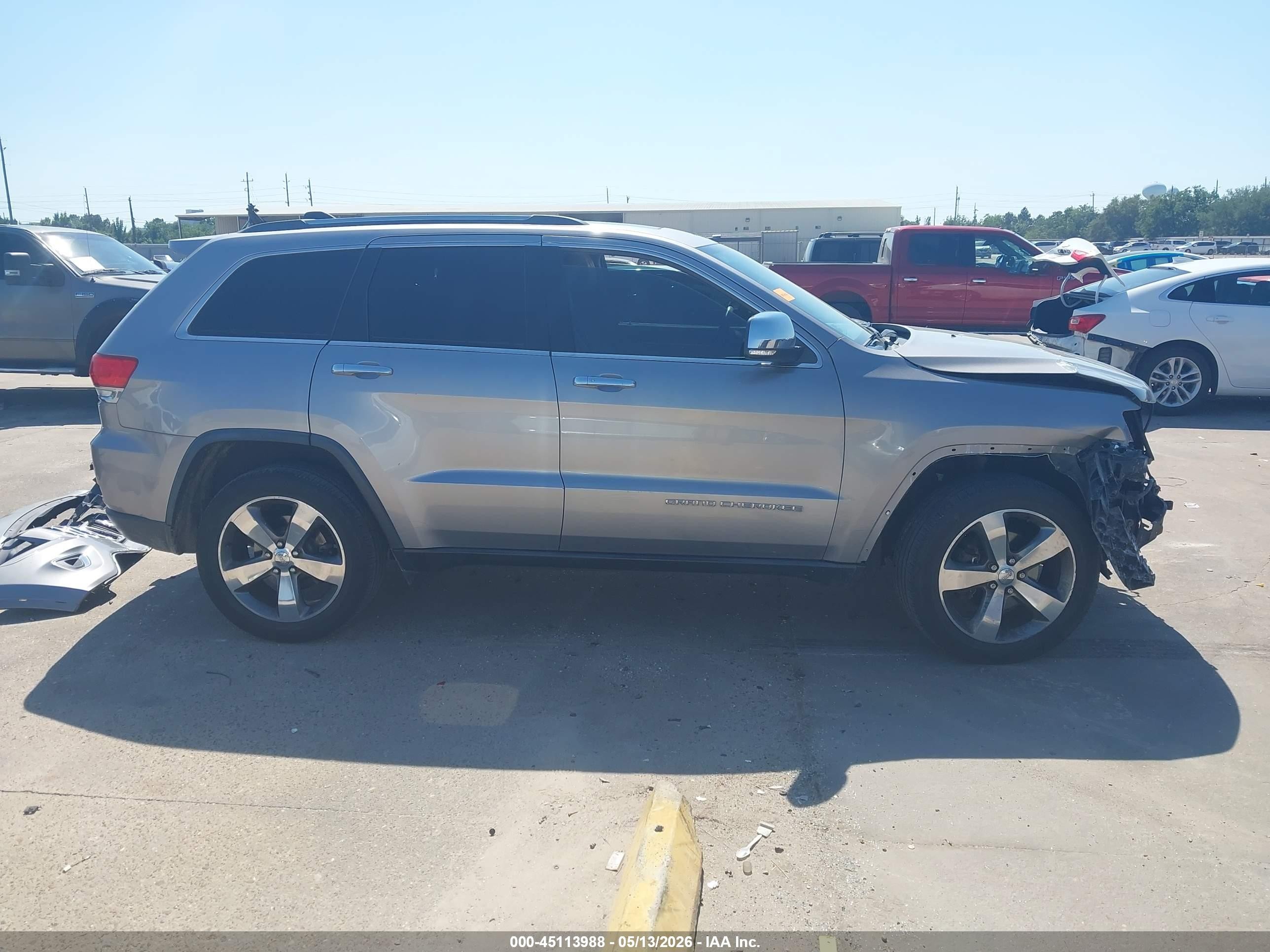 2015 Jeep Grand Cherokee Limited Silver vin: 1C4RJEBG6FC755396