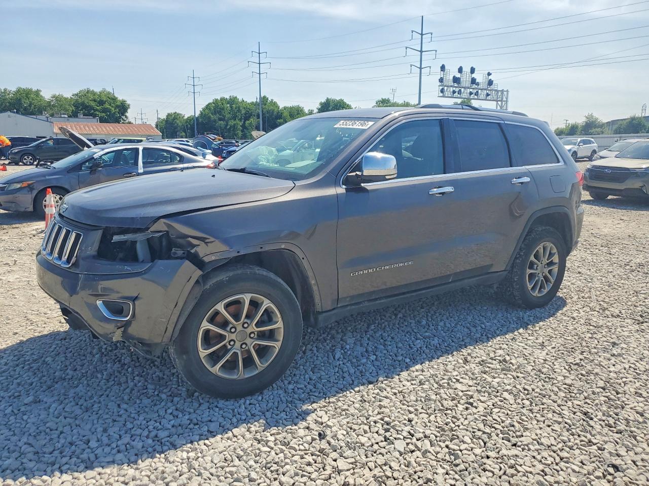 2015 Jeep Grand Cherokee Limited Gray vin: 1C4RJEBG6FC951774