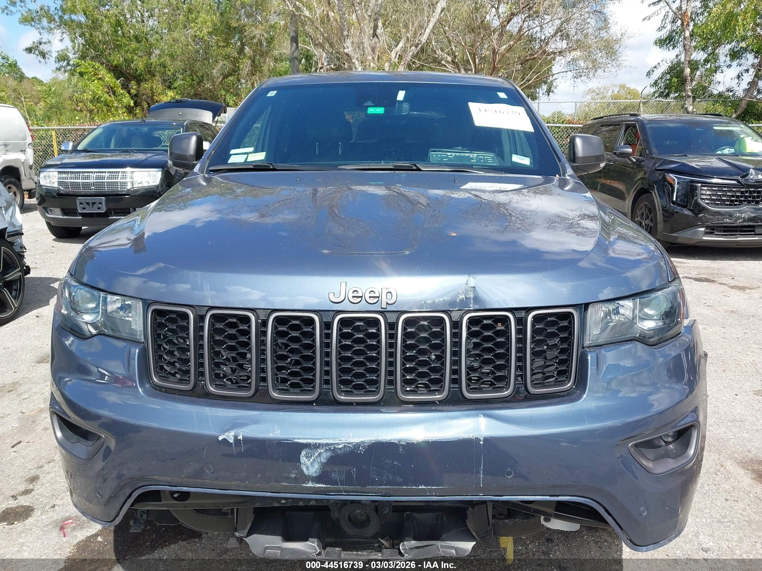 2021 Jeep Grand Cherokee 80th Anniversary 4x2 Light Blue vin: 1C4RJEBG6MC802794