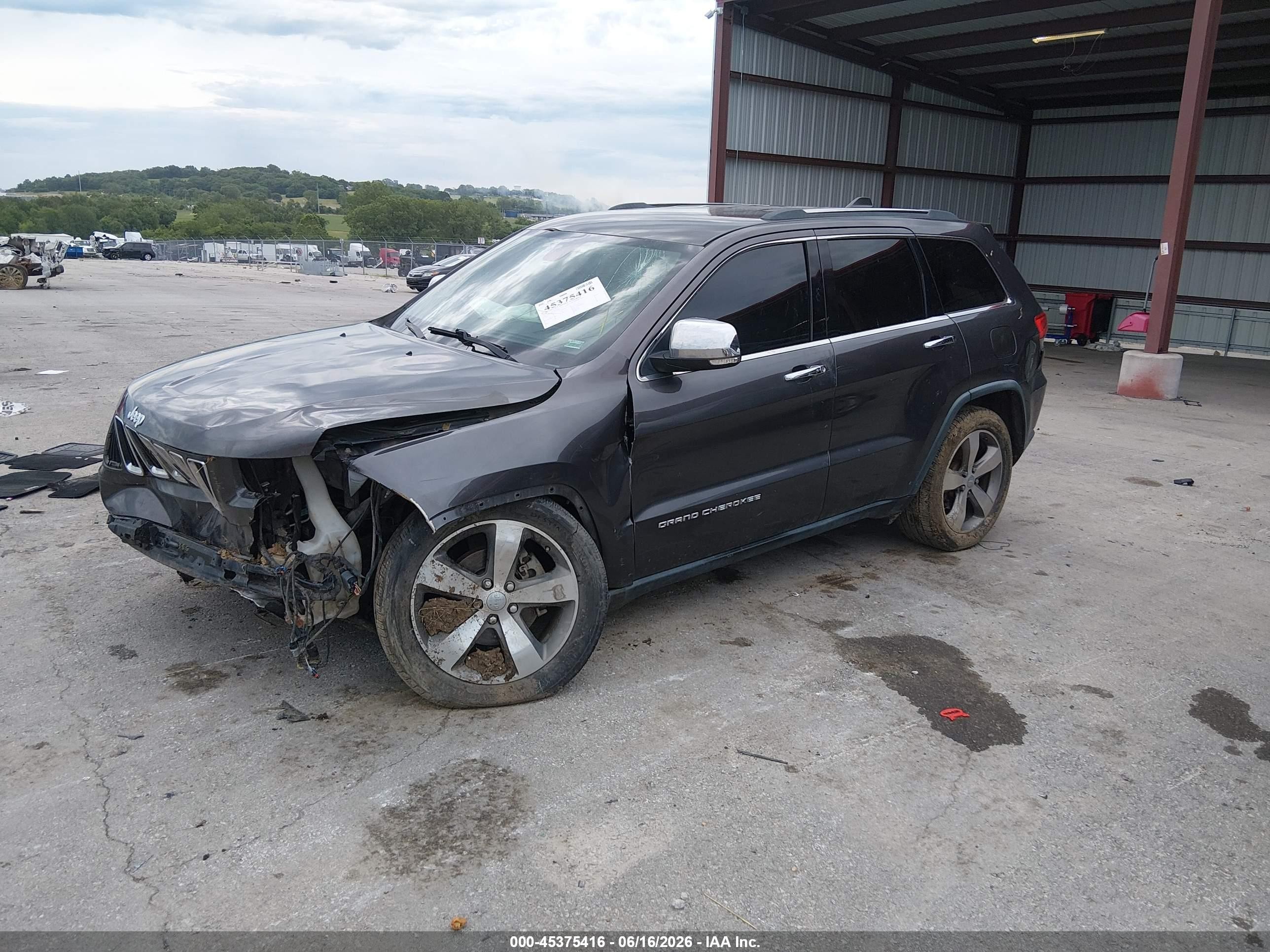2014 Jeep Grand Cherokee Limited Gray vin: 1C4RJEBG7EC136658